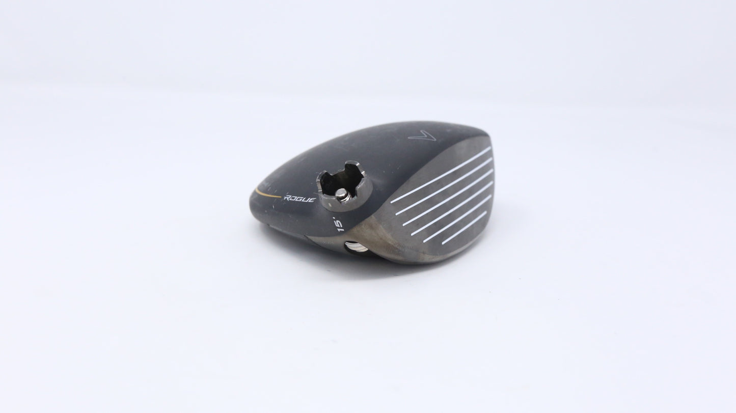 Used Callaway Rogue ST LS 3-Wood - HEAD ONLY - Left-Handed - 15 Degrees-Next Round