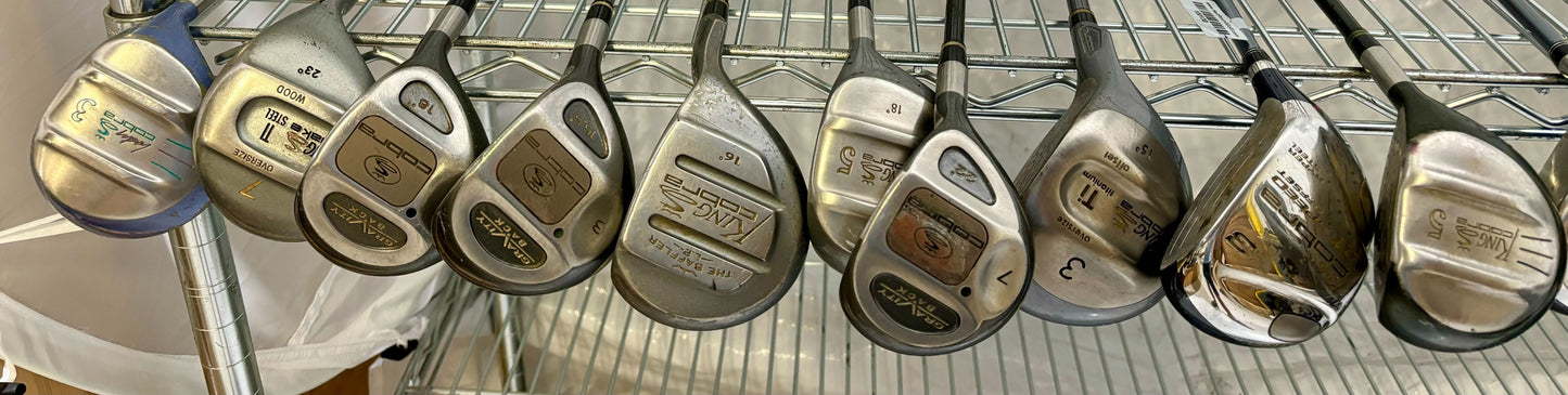Wholesale Lot of 40 Golf Clubs - TaylorMade Woods and Cobra Baffler Woods-Next Round