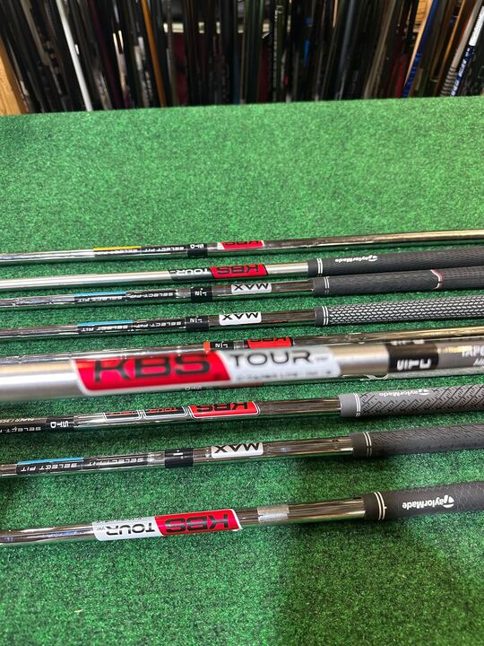 Wholesale Lot of 10 KBS Fitting Club Shafts with TaylorMade Adaptors-Next Round