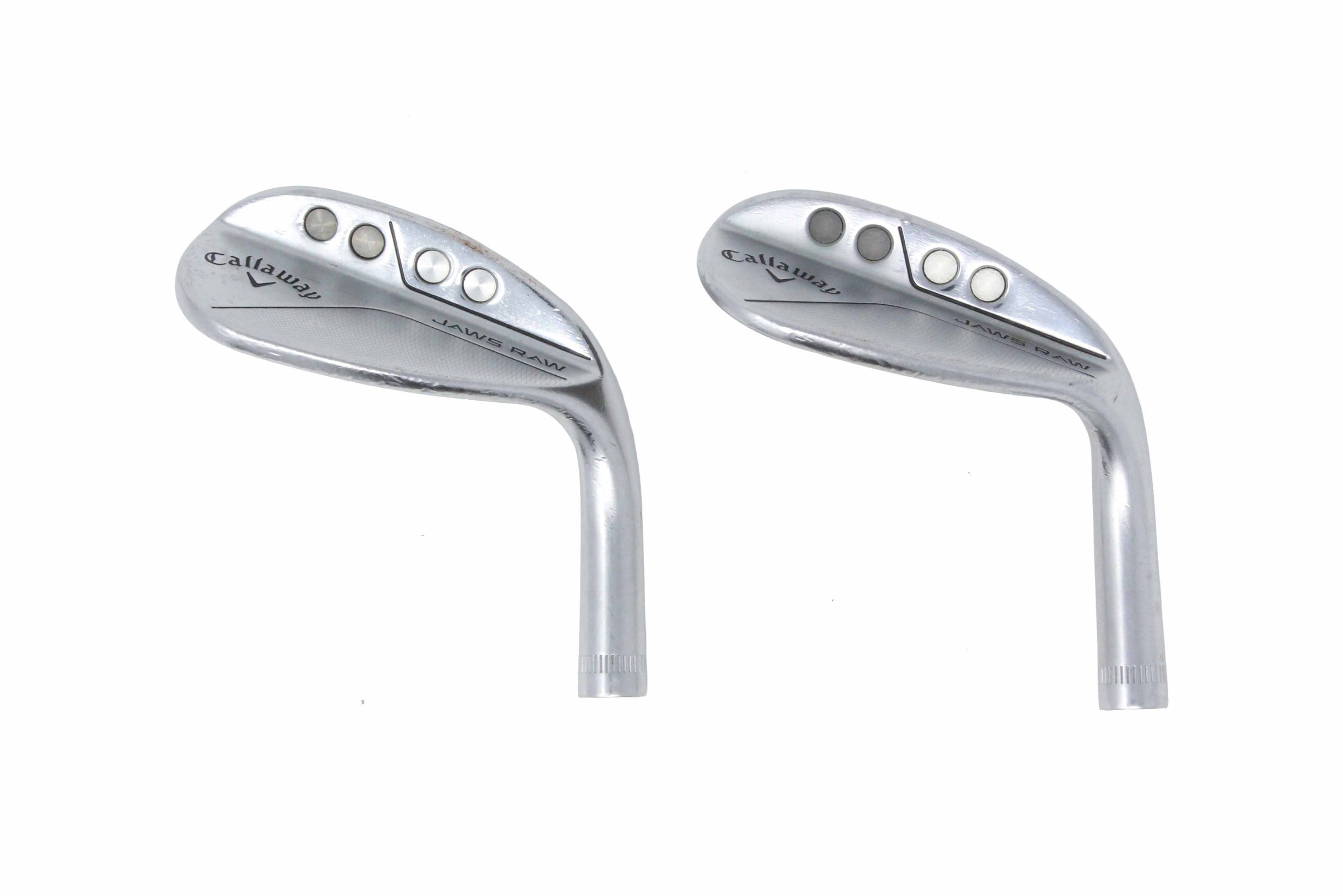 Used Callaway JAWS Raw Chrome Wedge Set - HEAD ONLY - Right-Handed - 56*, 60*