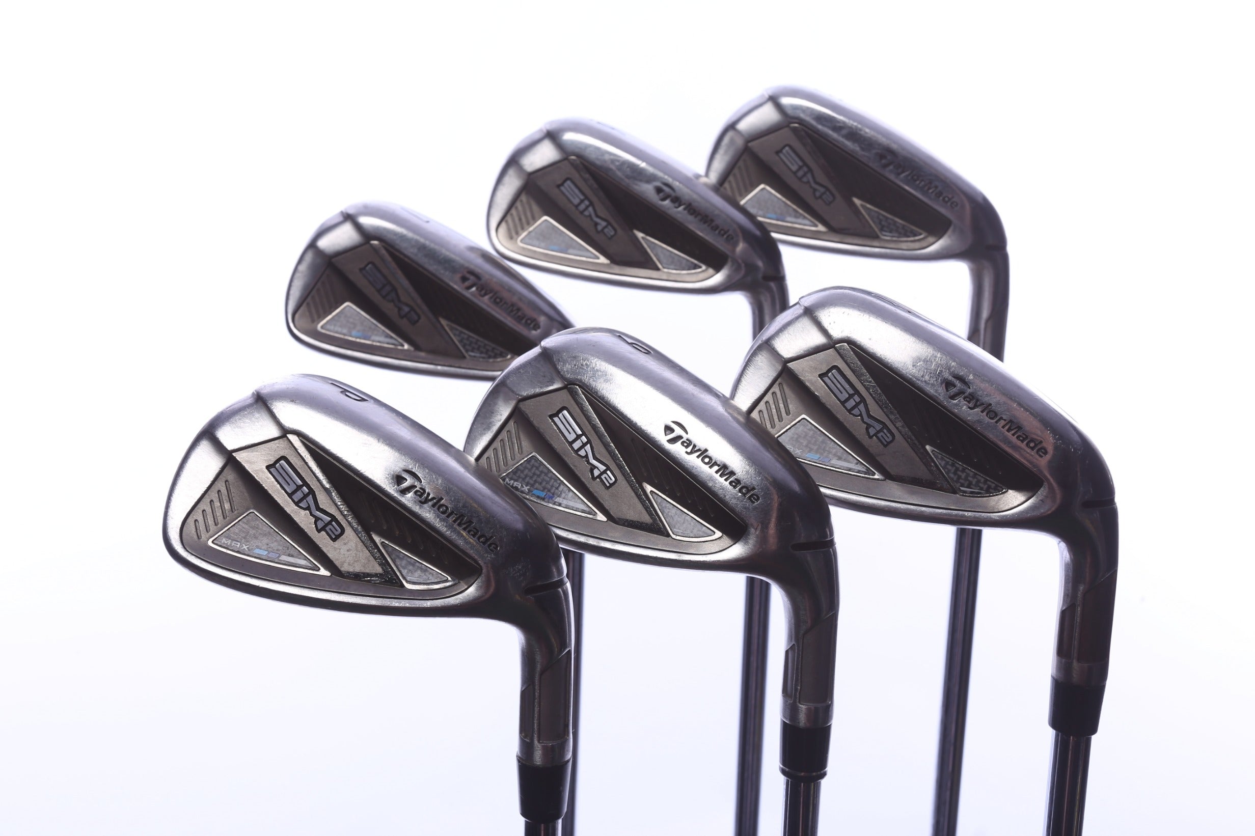 Used TaylorMade SIM2 MAX Iron Set - Right-Handed - 5-PW - Stiff Flex
