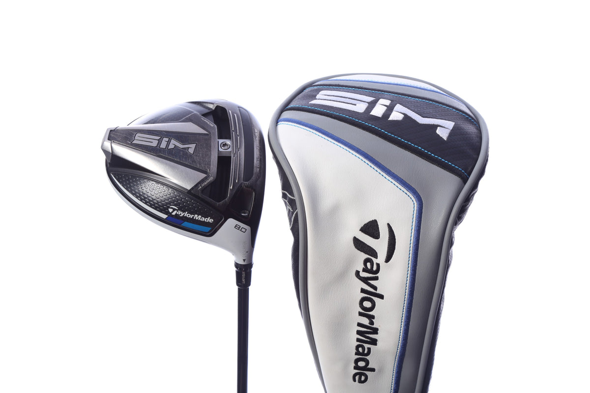 Used TaylorMade SIM Driver - 8 Degrees - Stiff Flex Project X HZRDUS SMOKE Black RDX - Right-Handed