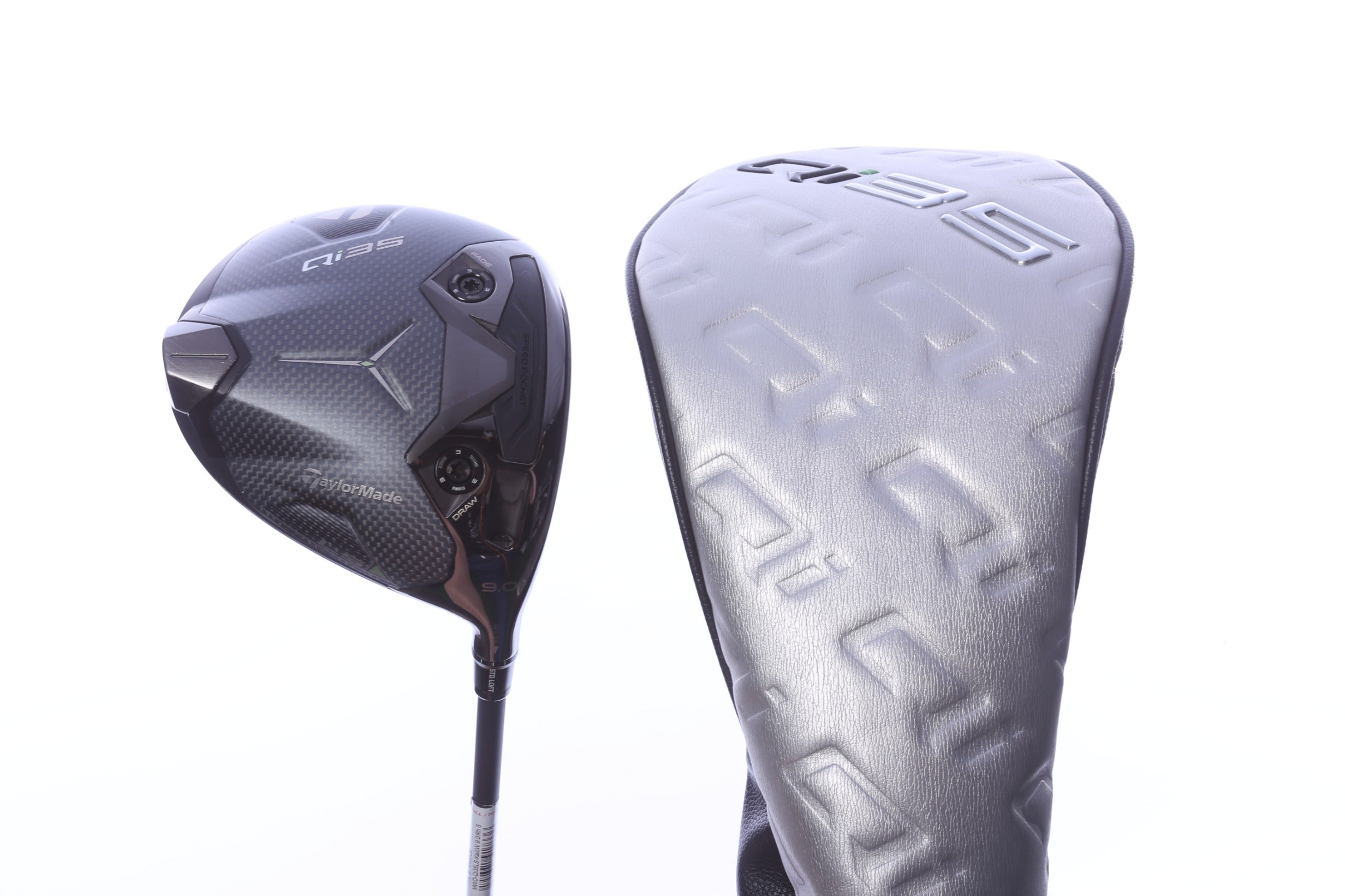 Used TaylorMade Qi35 LS Driver - 9 Degrees - Stiff Flex Mitsubishi Kai'li White - Right-Handed-Next Round