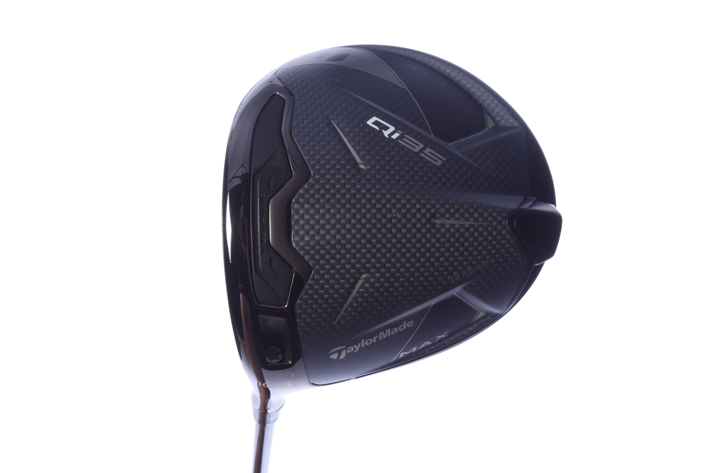 Used TaylorMade Qi35 MAX Driver - 10.5 Degrees - Stiff Flex Project X HZRDUS Smoke Red RDX - Left-Handed