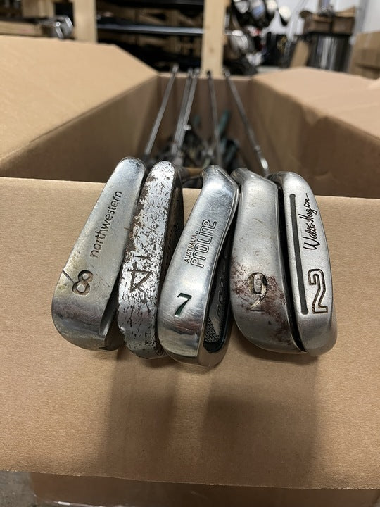 Wholesale Lot of 50 Single Irons. Wilson, MacGregor, Spalding-Next Round