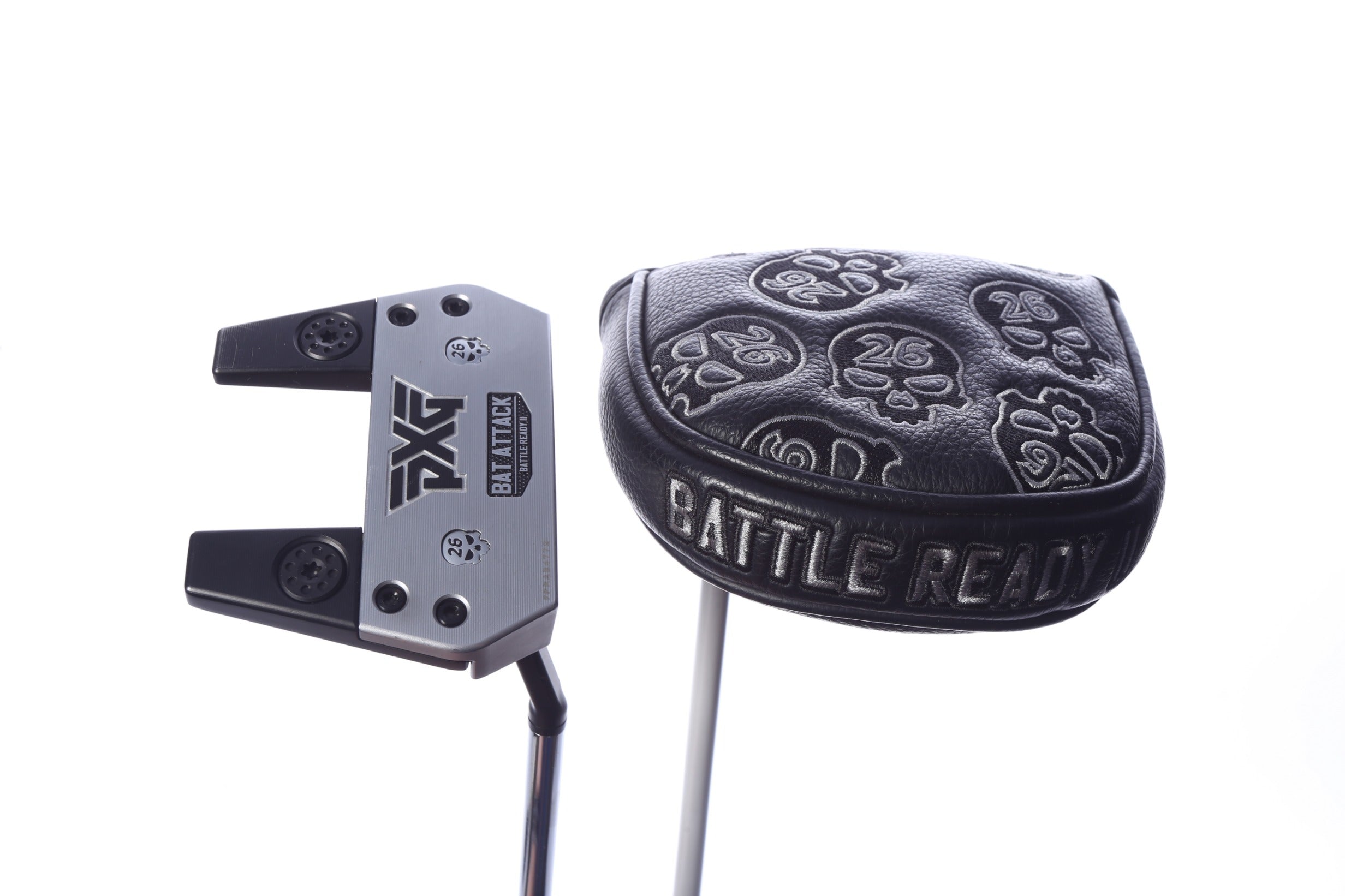 Used PXG Battle Ready II Bat Attack Putter - Right-Handed - 37.5 in - Mallet-Next Round