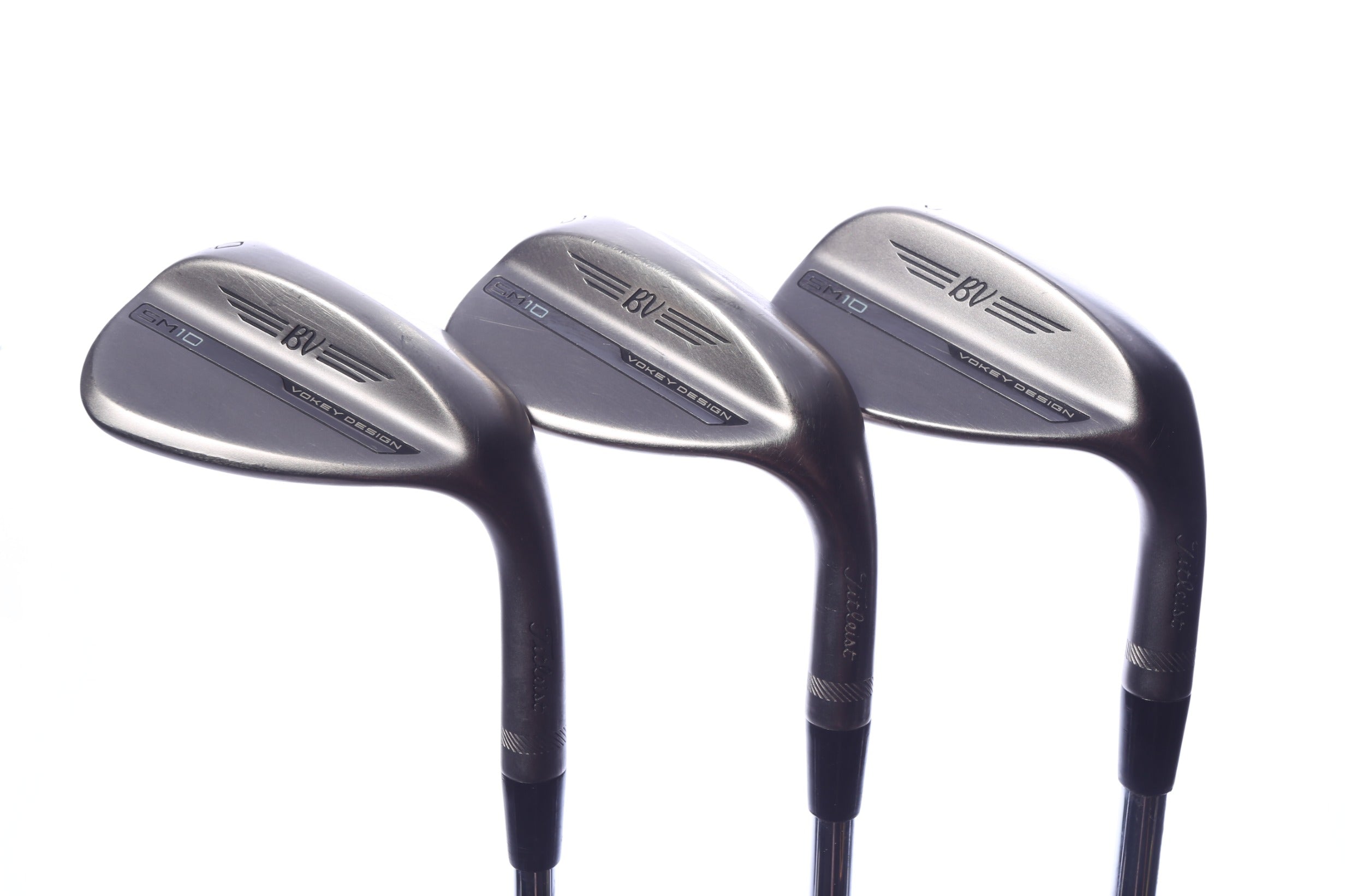 Used Titleist Vokey SM10 Nickel Wedge Set - Right-Handed - 52*, 56*, 60* - Stiff Flex