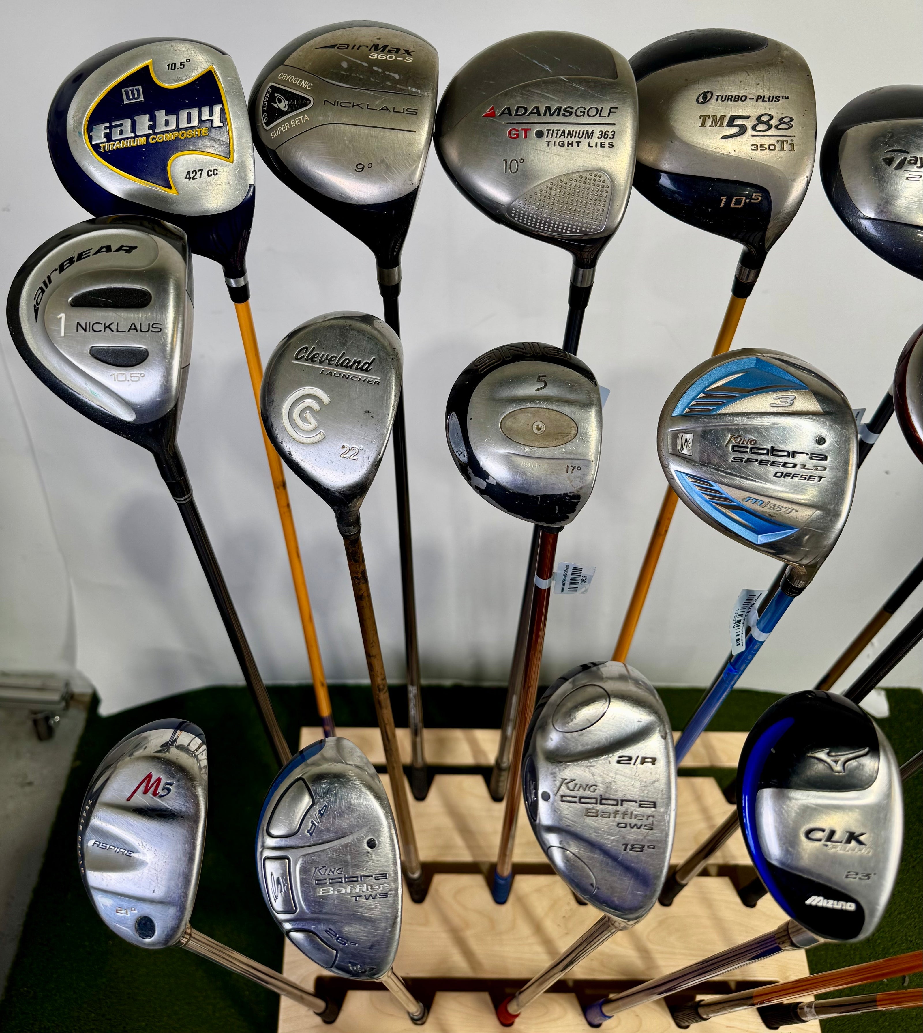 Wholesale Lot of 24 Golf Clubs - Drivers, Woods, Hybrids and Single Irons-Next Round