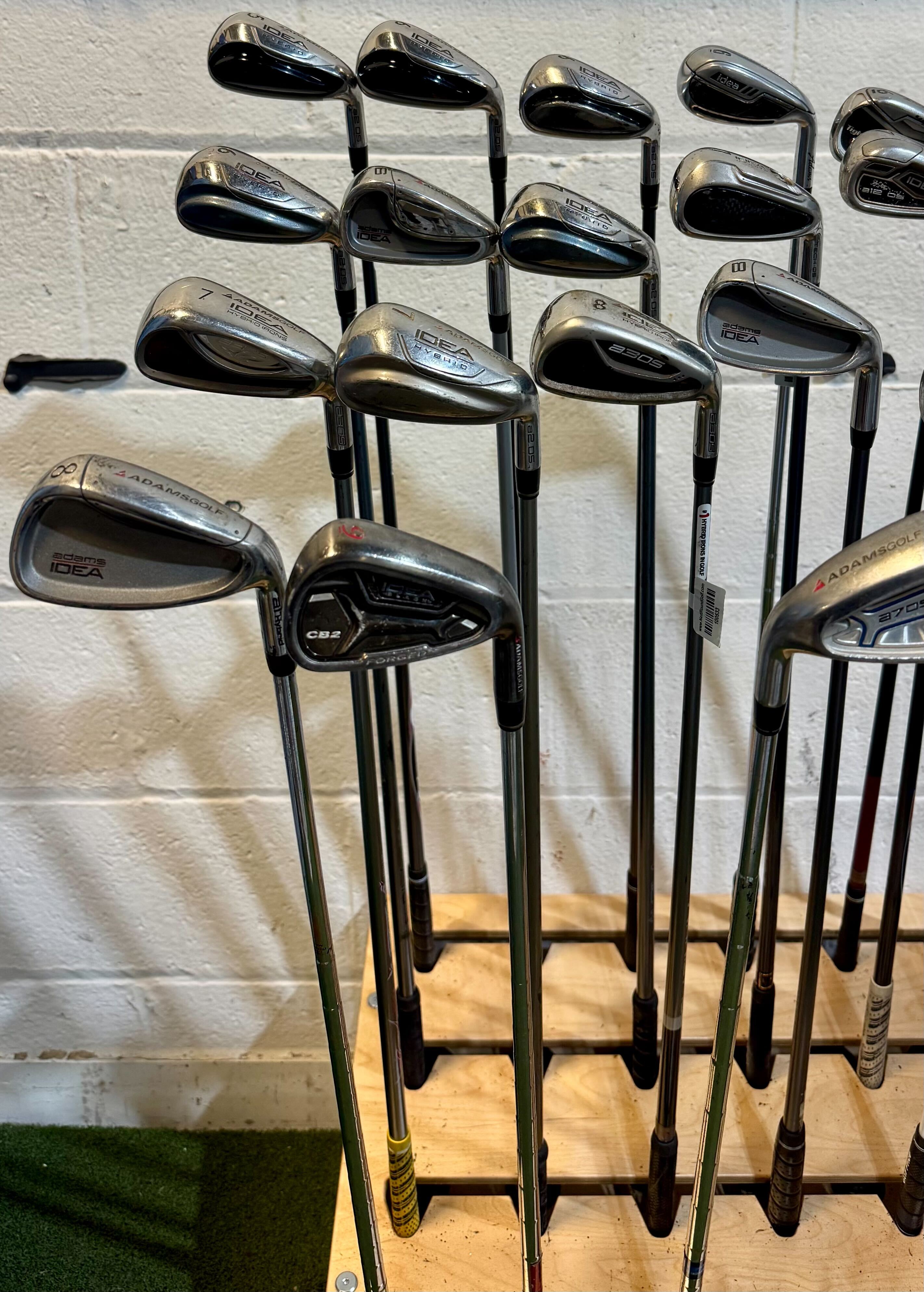Wholesale Lot of 45 Golf Clubs - Adams Single Irons - RH/LH - Mixed Flexes-Next Round