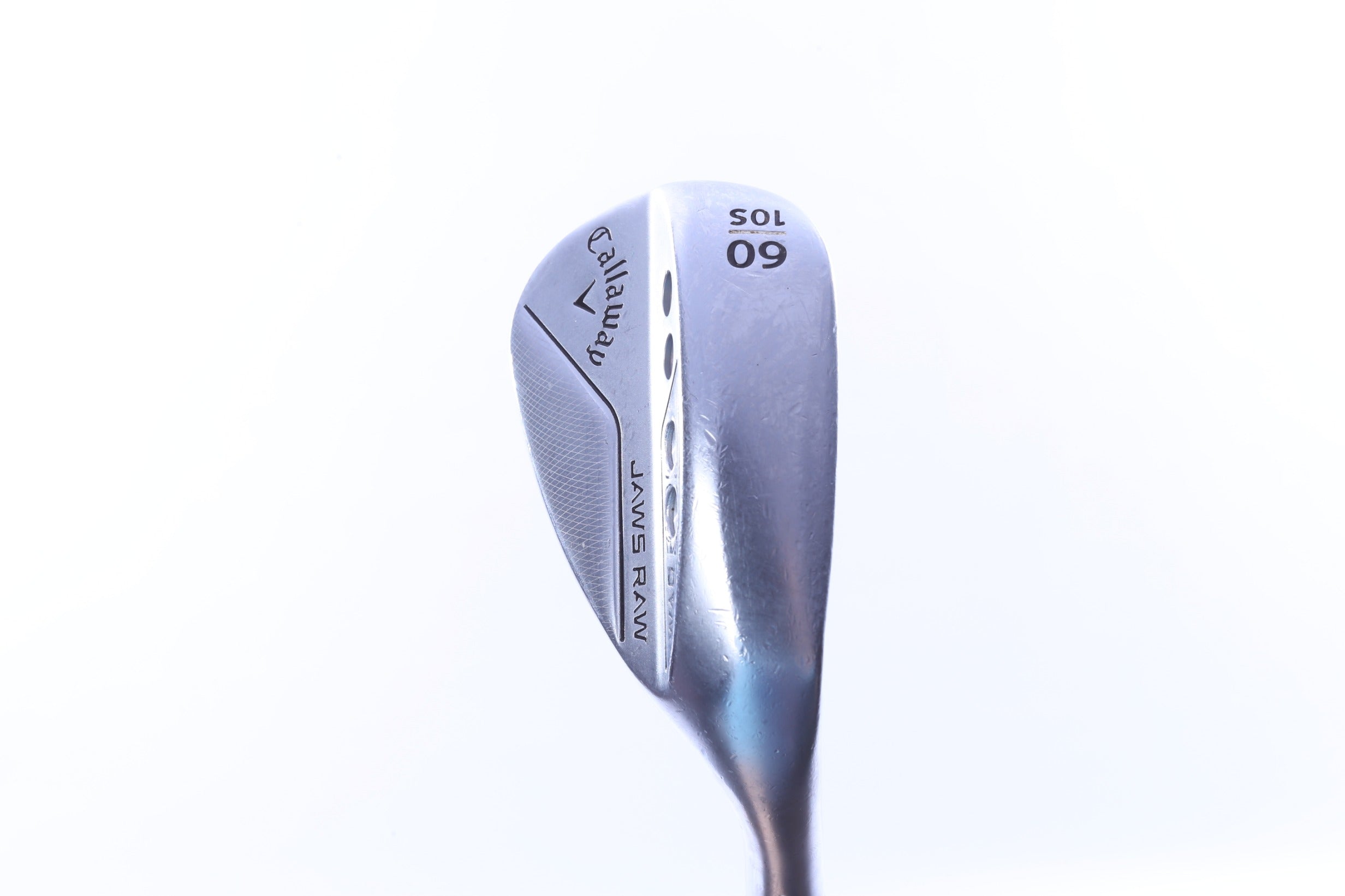Used Callaway JAWS Raw Chrome Lob Wedge - Right-Handed - 60 Degrees - Wedge Flex-Next Round