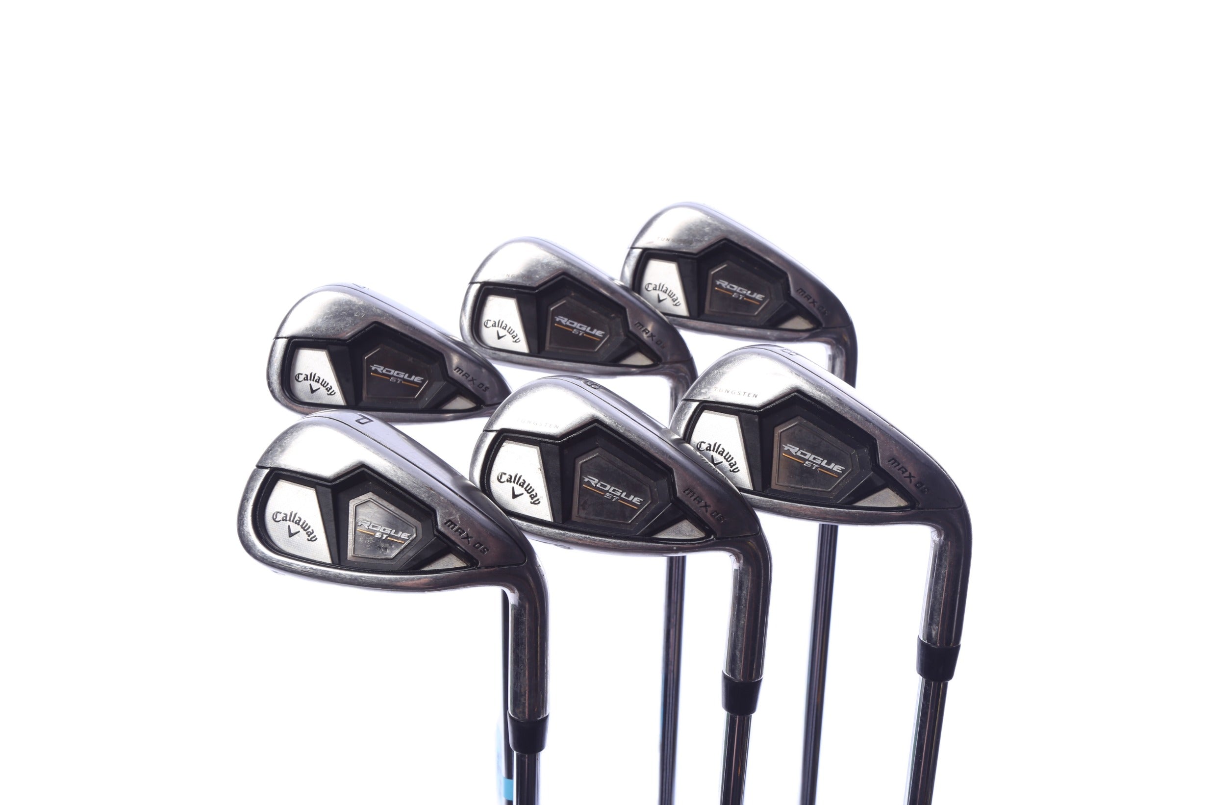 Used Callaway Rogue ST MAX OS Iron Set - Right-Handed - 5-PW - Stiff Flex