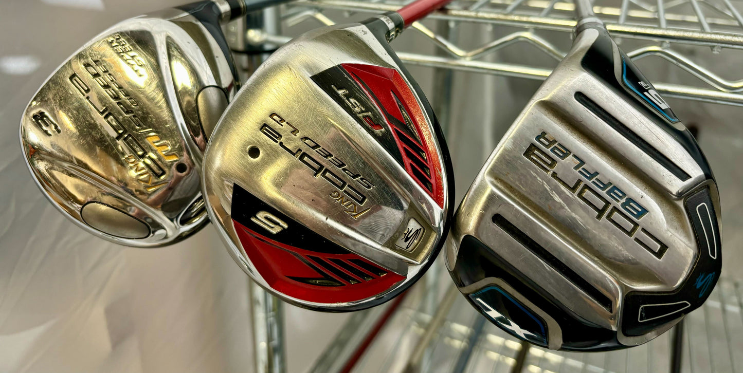 Wholesale Lot of 40 Golf Clubs - Cobra Fairway Woods - Speed Offset, SZ and SS-Next Round