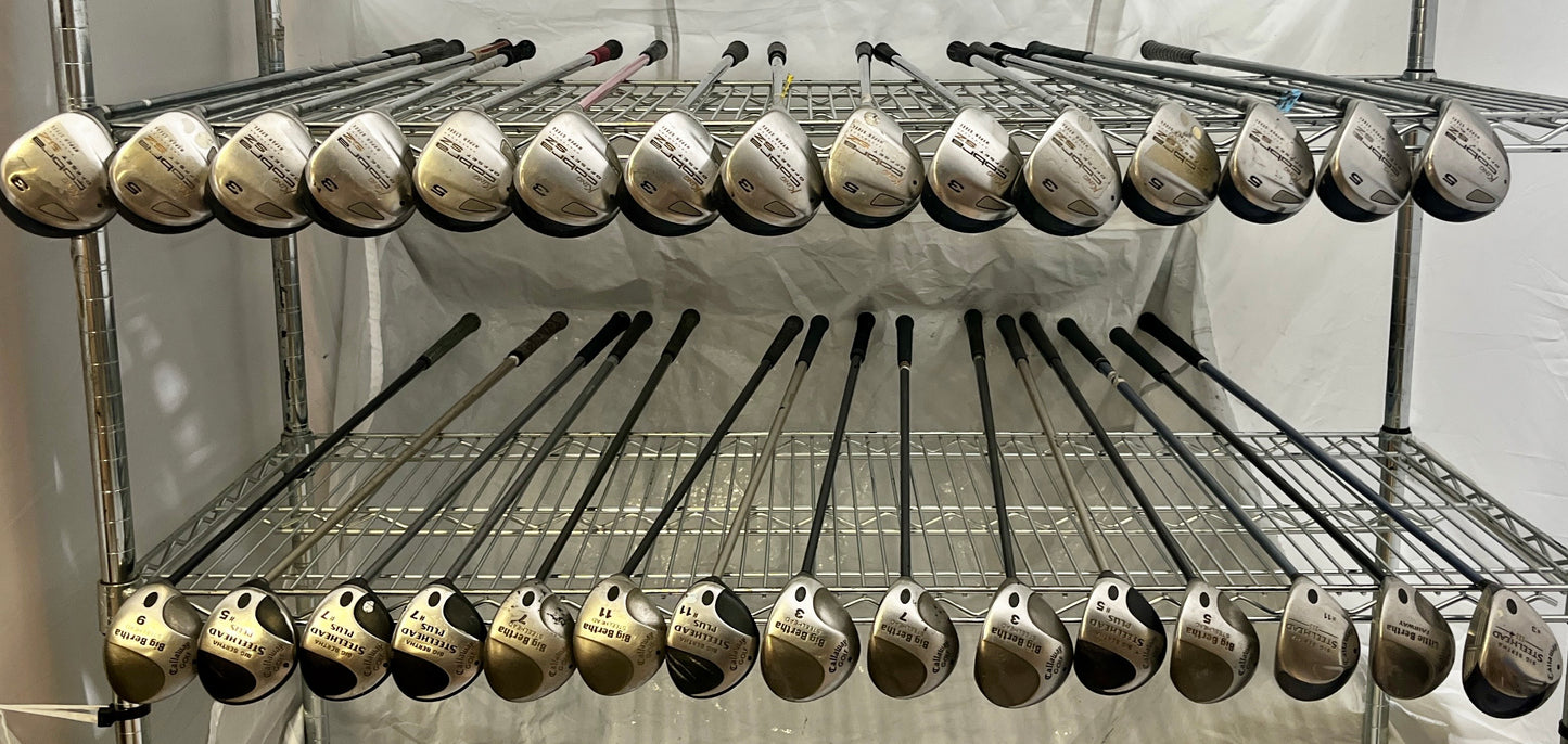 Wholesale Lot of 30 Golf Clubs - Callaway & Cobra Fairway Woods-Next Round