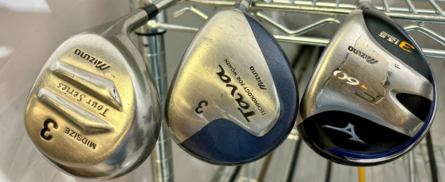 Wholesale Lot of 40 Golf Clubs - Mizuno and Cobra Woods-Next Round