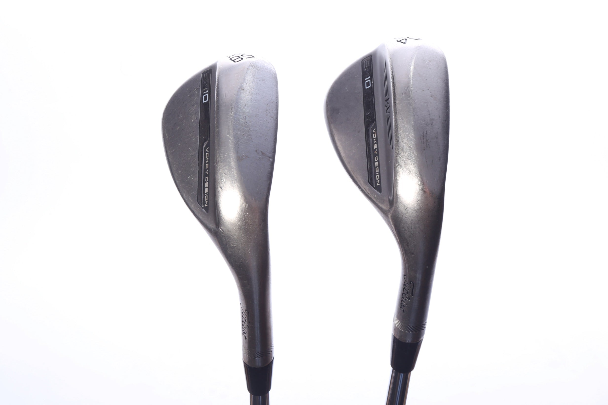 Used Titleist Vokey SM10 Nickel Wedge Set - Right-Handed - 54*, 58* - Stiff Flex-Next Round