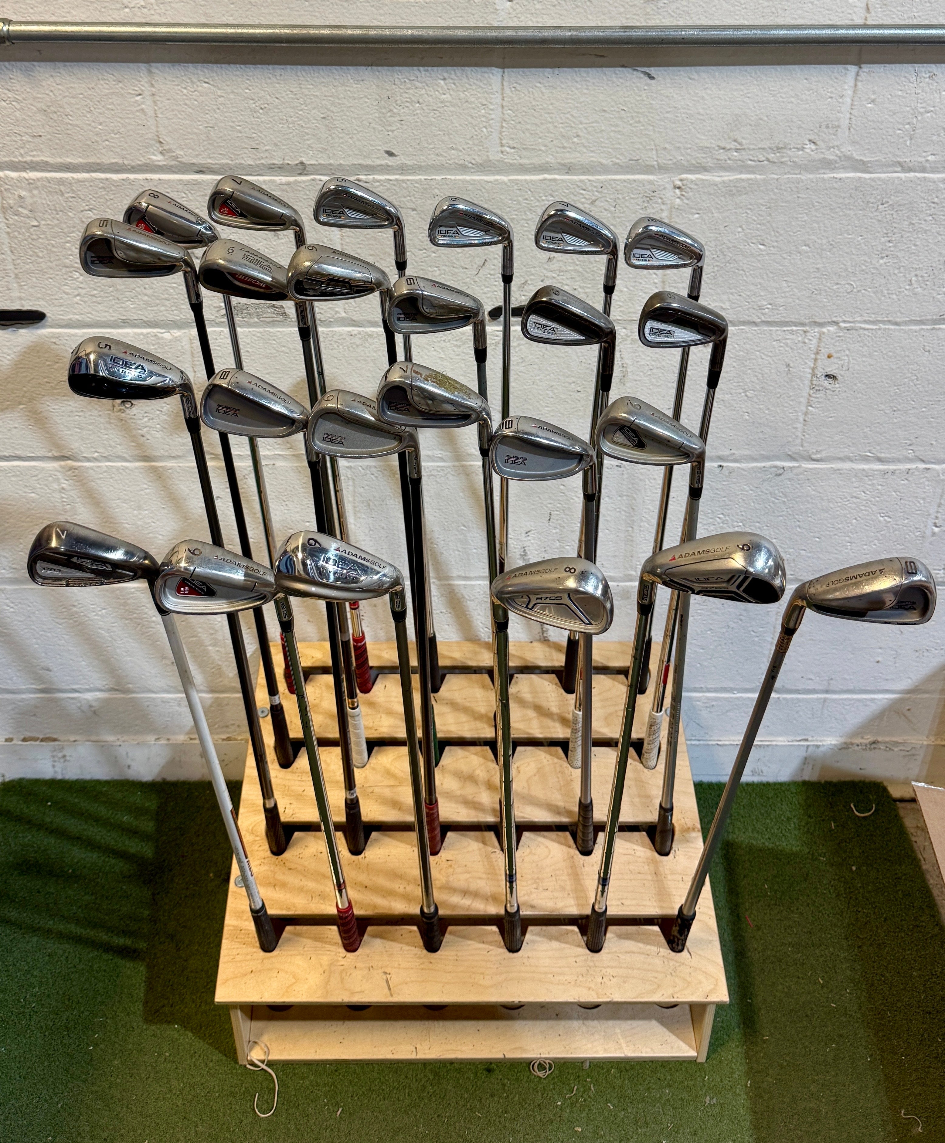 Wholesale Lot of 45 Golf Clubs - Adams Single Irons - RH/LH - Mixed Flexes-Next Round