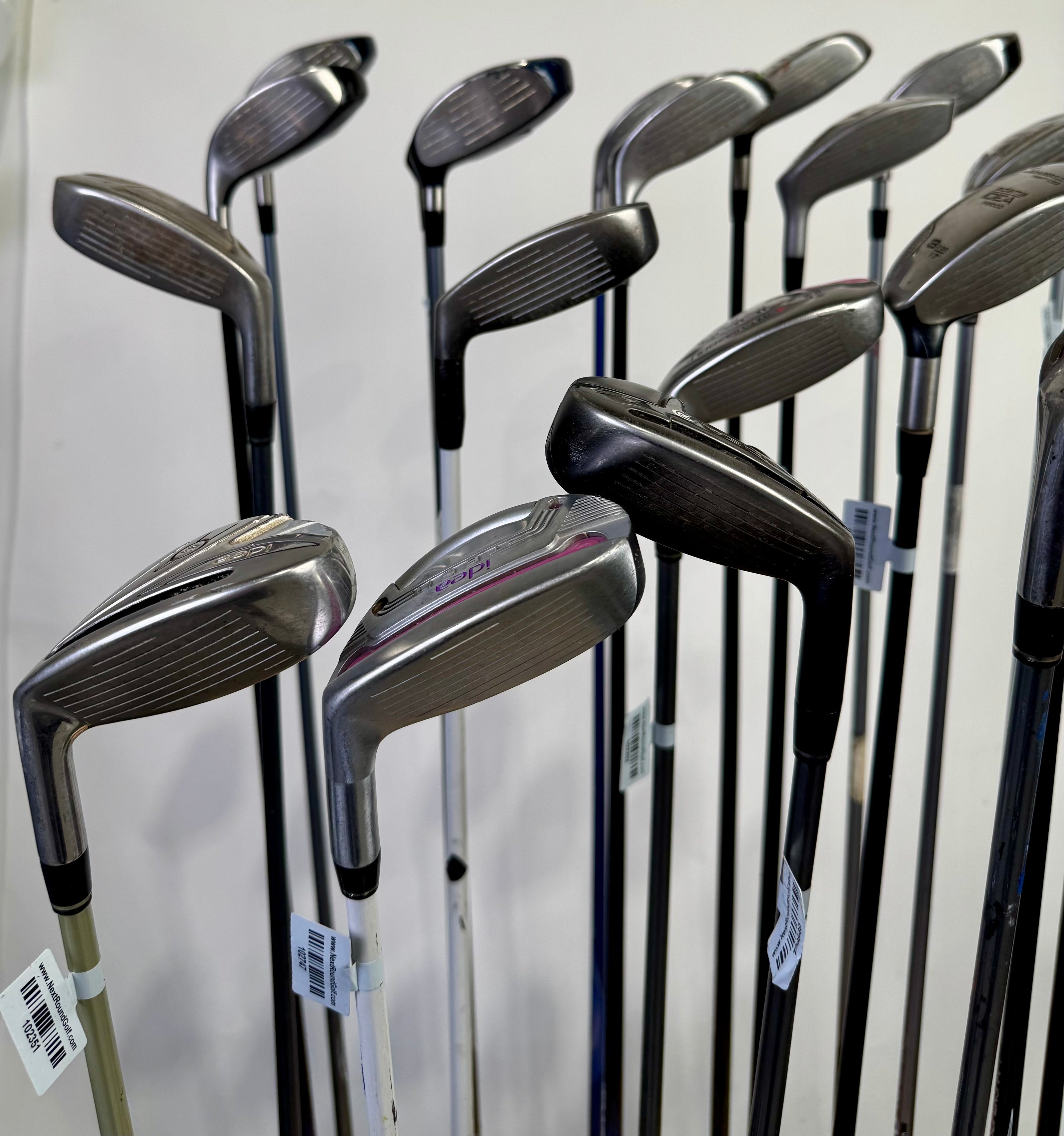 Wholesale Lot of 24 Adams Hybrids and Fairway Woods.-Next Round