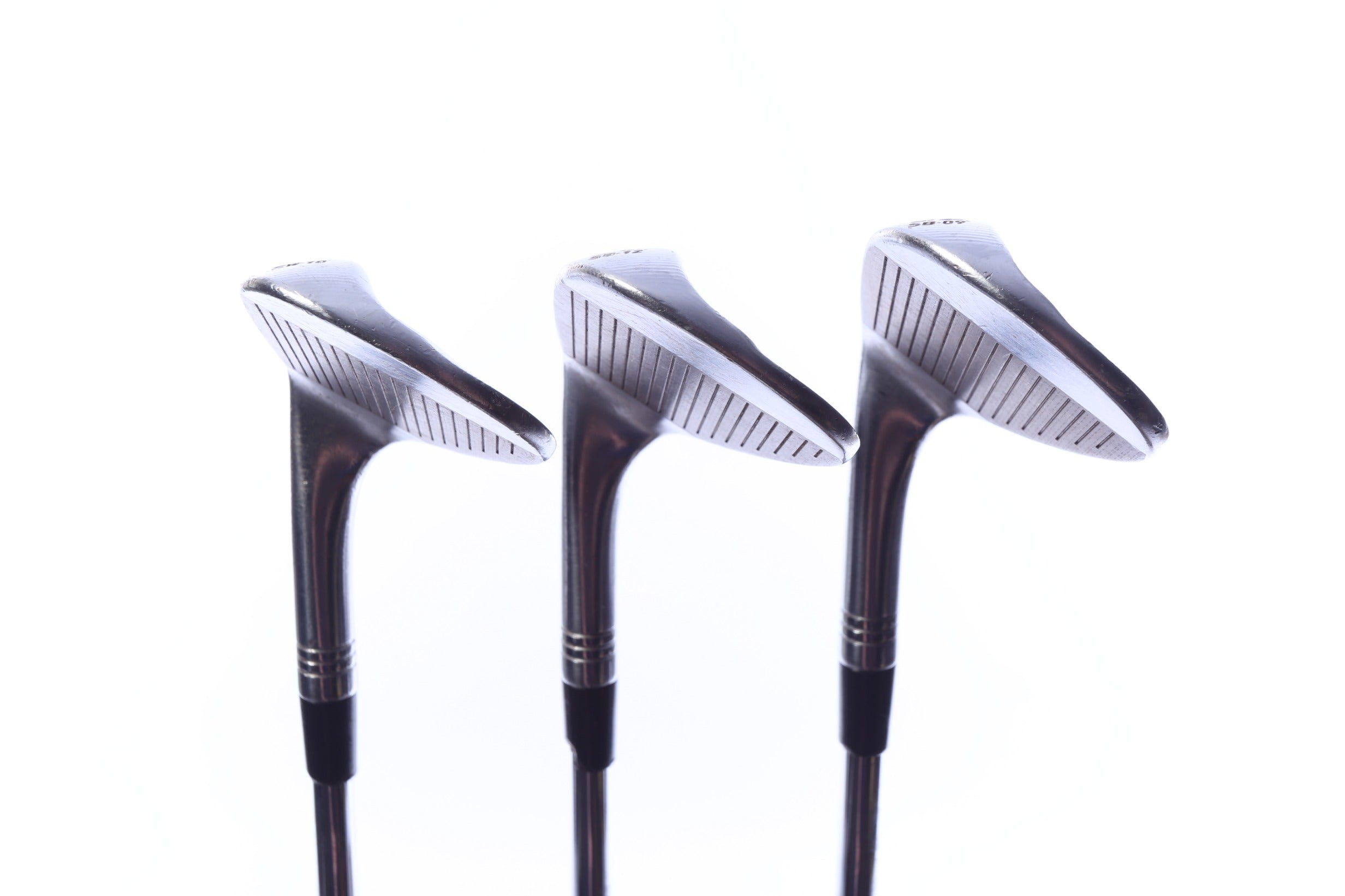 Used TaylorMade Milled Grind 2 Chrome Wedge Set - Right-Handed - 52*, 56*, 60* - Stiff Flex
