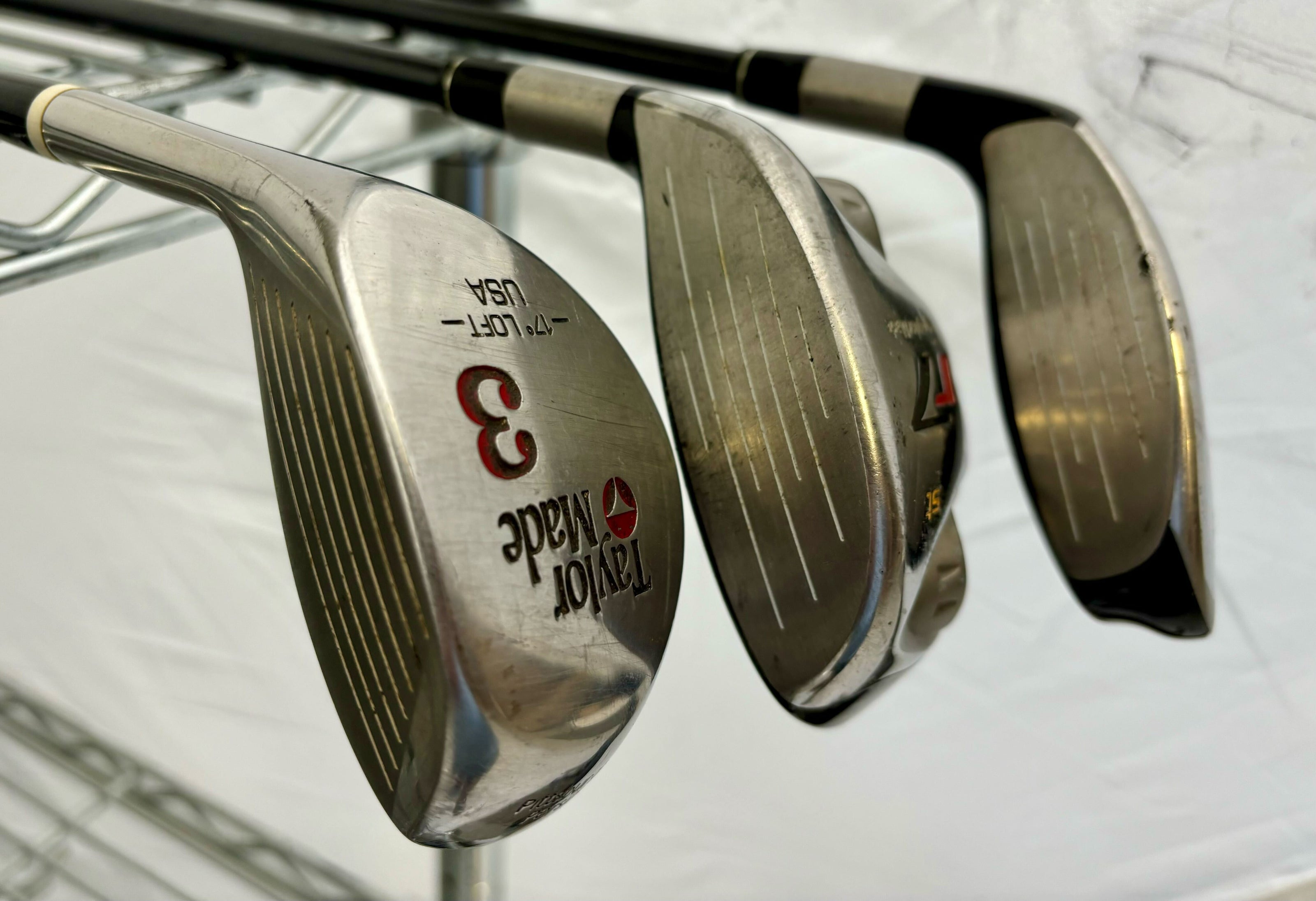 Wholesale Lot of 40 Golf Clubs - TaylorMade Woods and Cobra Baffler Hybrids-Next Round