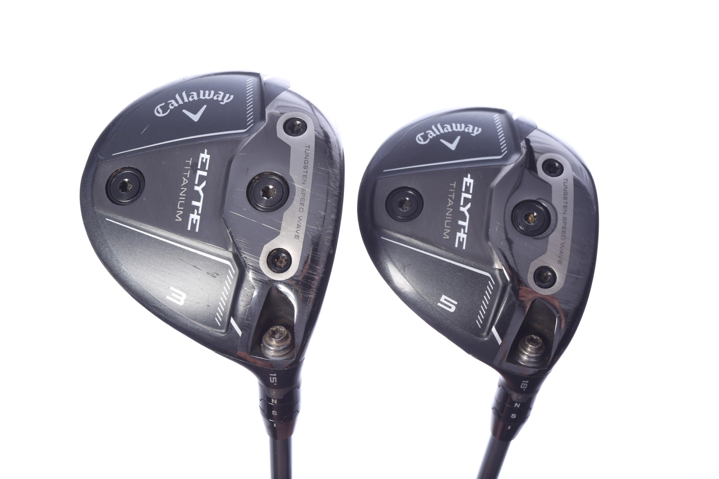 Used Callaway Elyte Ti Wood Set - Right-Handed - 3W, 5W - Extra Stiff Flex-Next Round