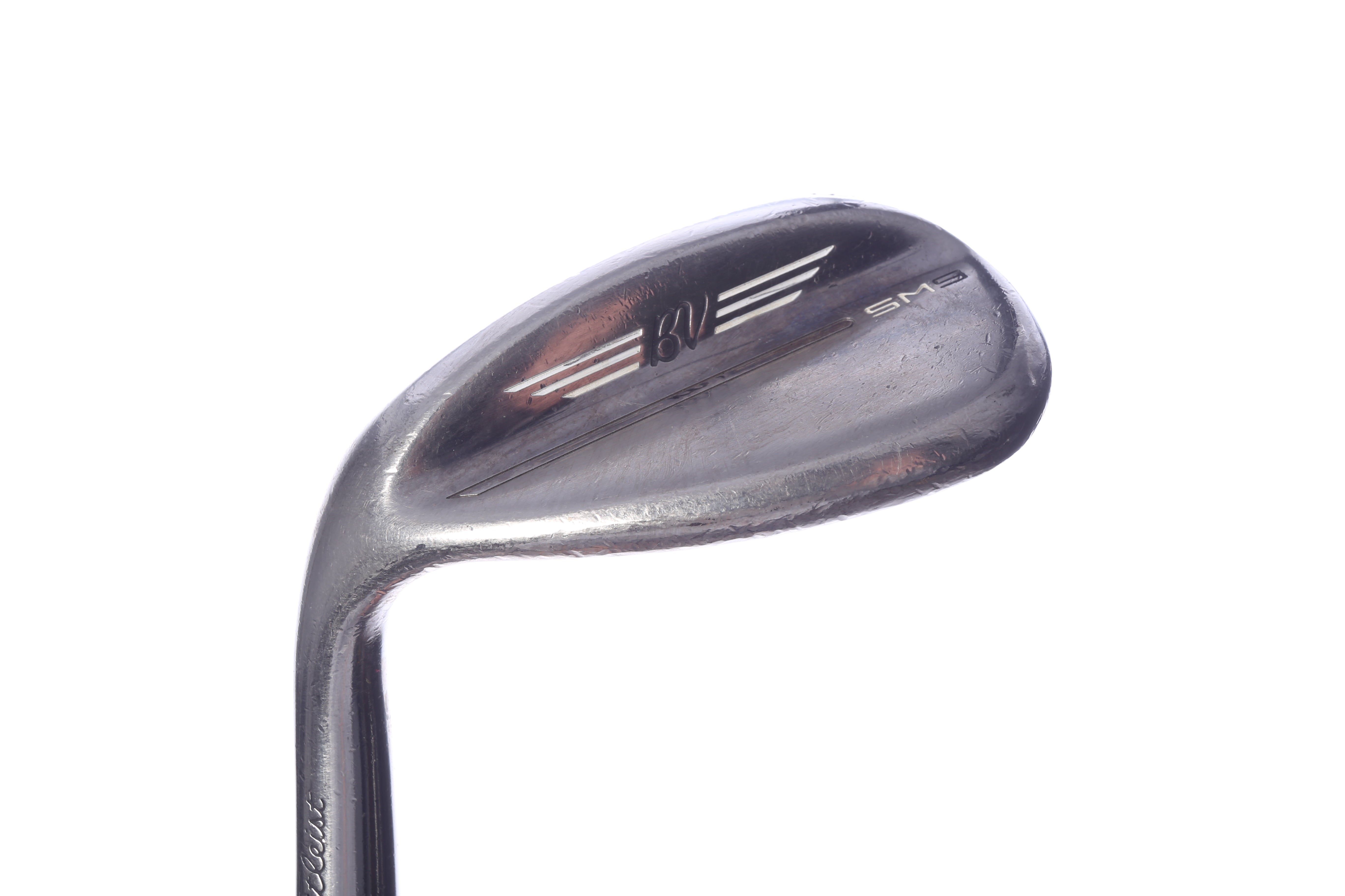 Used Titleist Vokey SM9 Brushed Steel Lob Wedge - Left-Handed - 60 Degrees - Extra Stiff Flex-Next Round