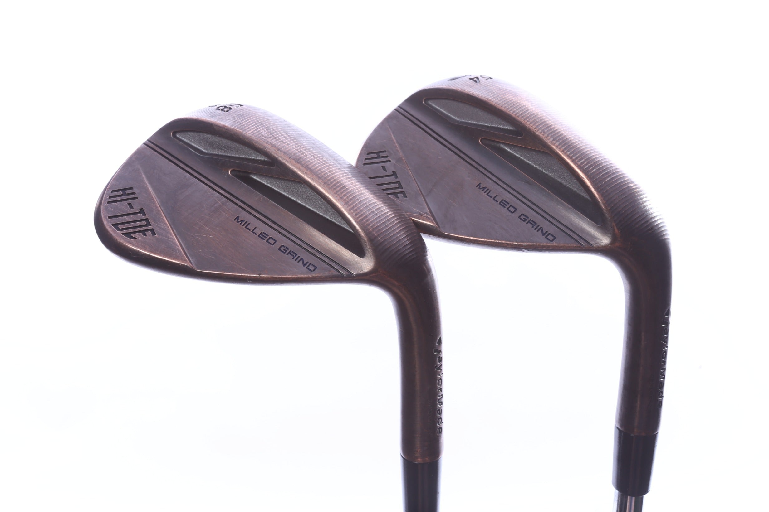 Used TaylorMade Milled Grind HI-TOE 3 Copper Wedge Set - Right-Handed - 54*, 58* - Wedge Flex-Next Round