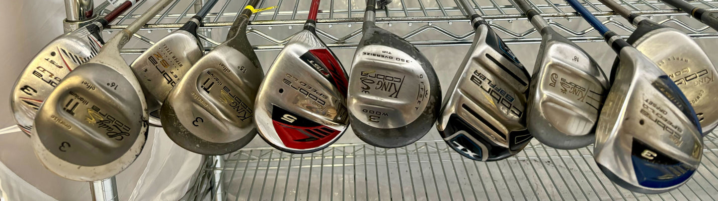 Wholesale Lot of 40 Golf Clubs - Cobra Fairway Woods - Speed Offset, SZ and SS-Next Round