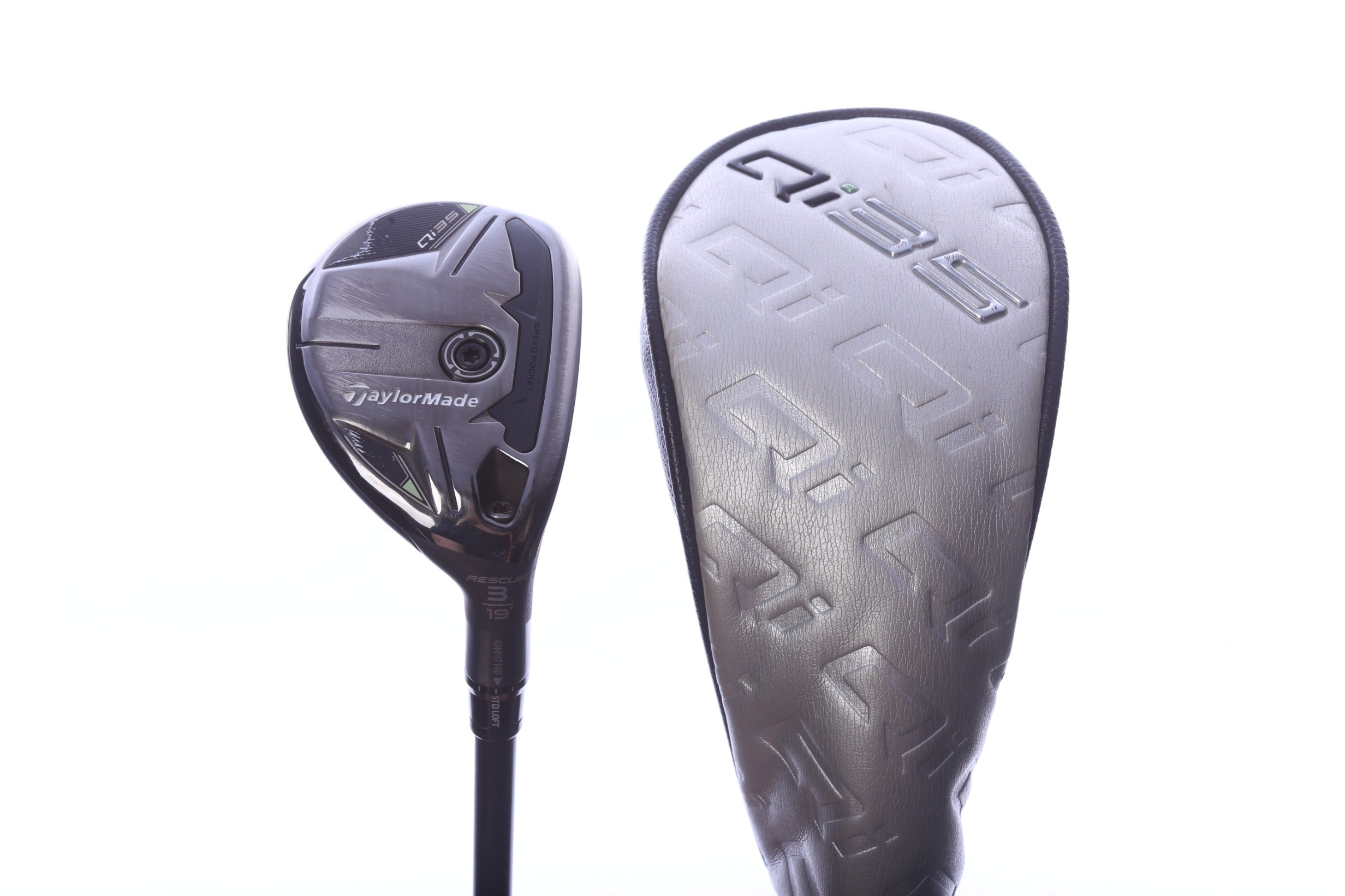 Used TaylorMade Qi35 Rescue 3H Hybrid - Right-Handed - 19 Degrees - Extra Stiff Flex