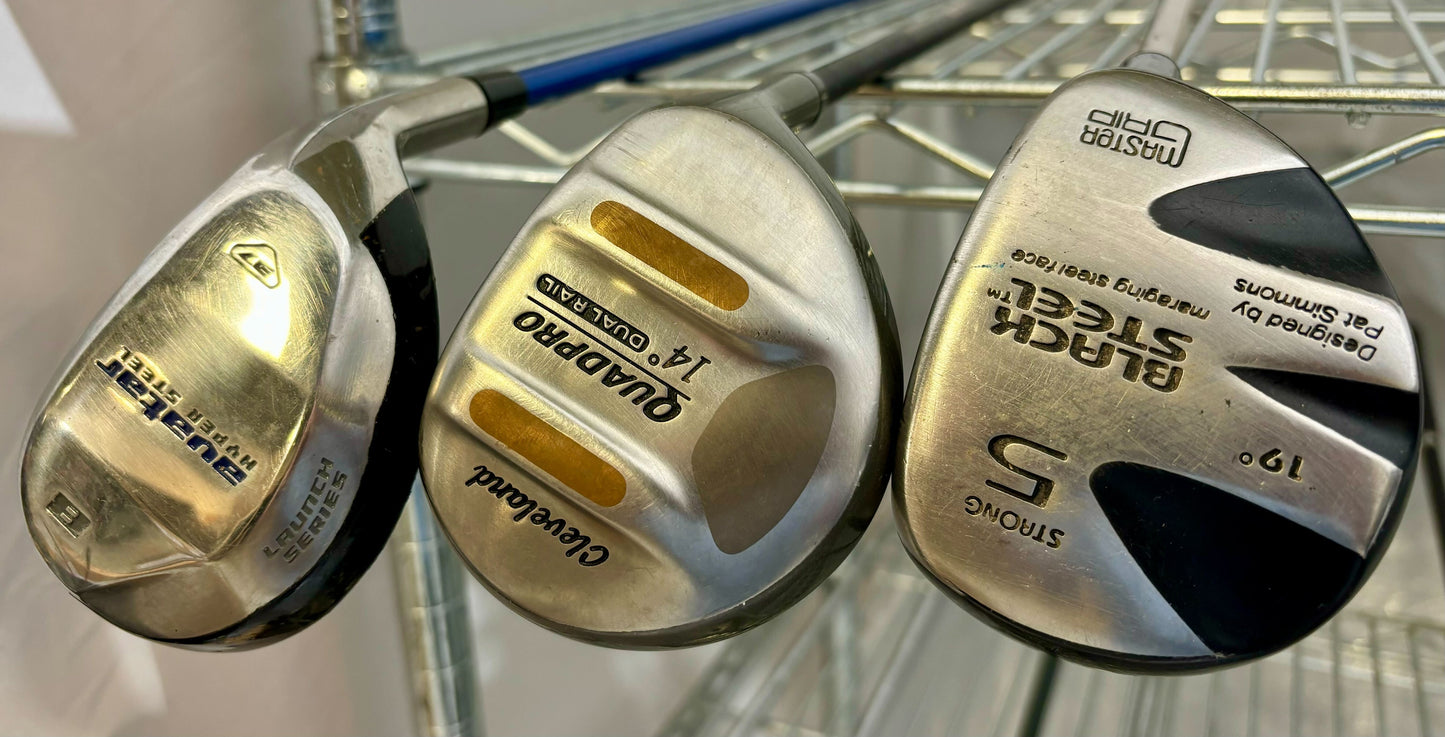 Wholesale Lot of 30 Golf Clubs - Assorted Fairway Woods-Next Round