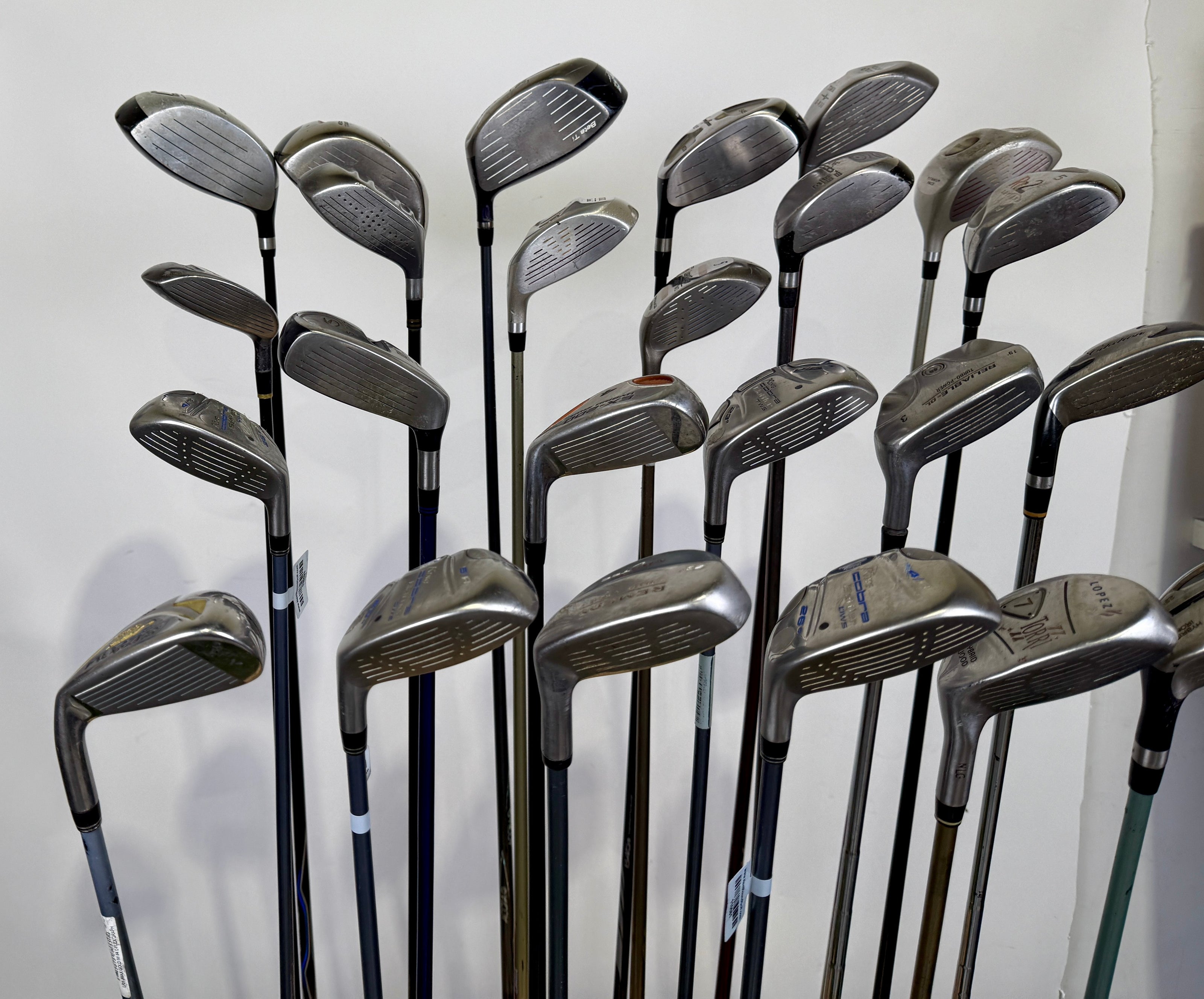 Wholesale Lot of 24 Golf Clubs -Drivers, Fairway, and Hybrids Assorted-Next Round