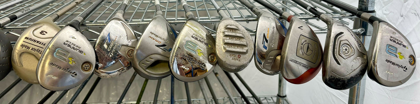 Wholesale Lot of 40 Golf Clubs - TaylorMade Woods and Cobra Baffler Woods-Next Round