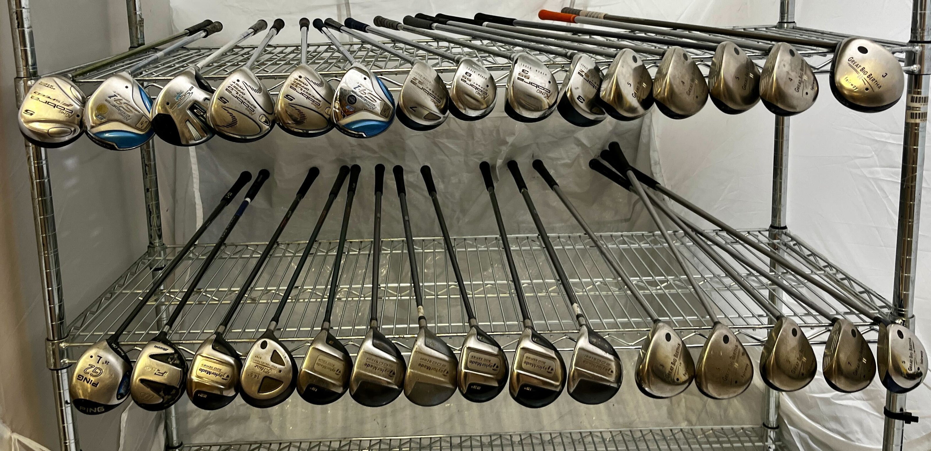 Wholesale Lot of 30 Golf Clubs - Mixed Fairway Woods-Next Round