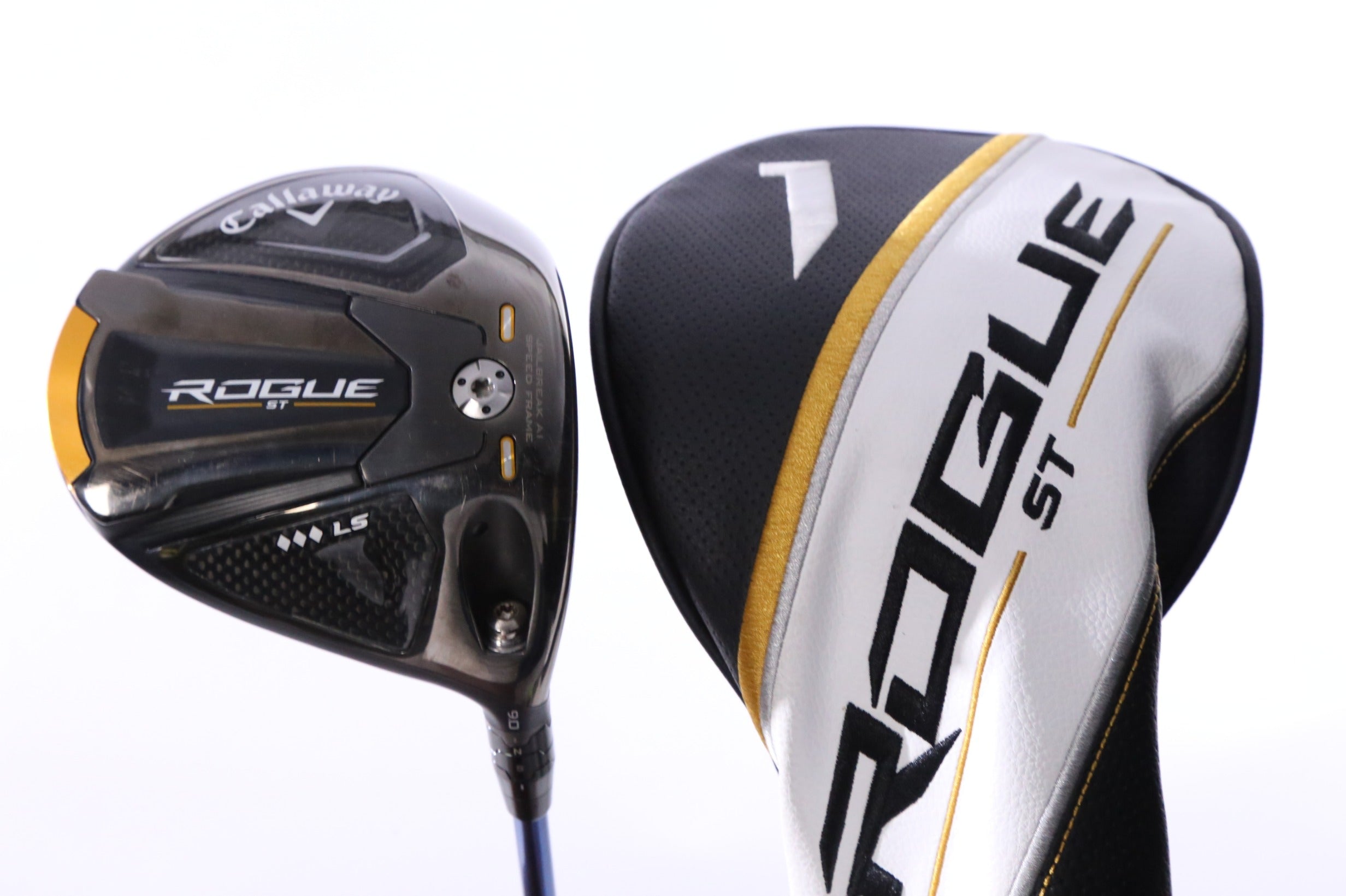 Used Callaway Rogue ST Triple Diamond LS Driver - 9 Degrees - Stiff Flex Mitsubishi Diamana TB - Right-Handed