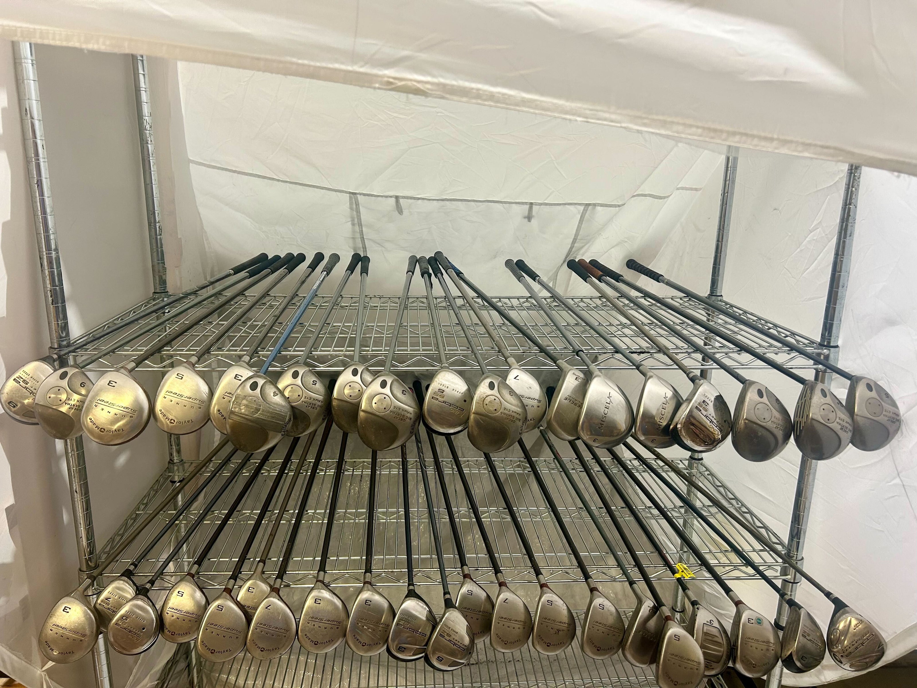 Wholesale Lot of 40 Golf Clubs - Assorted Taylormade and Cobra Fairway Woods-Next Round
