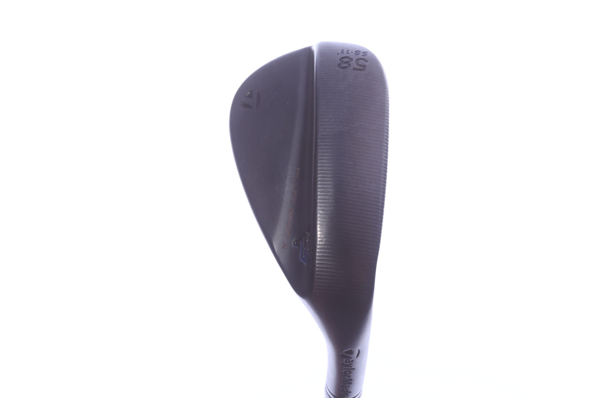 Used TaylorMade Milled Grind 3 Black Lob Wedge - Right-Handed - 58 Degrees - Regular Flex