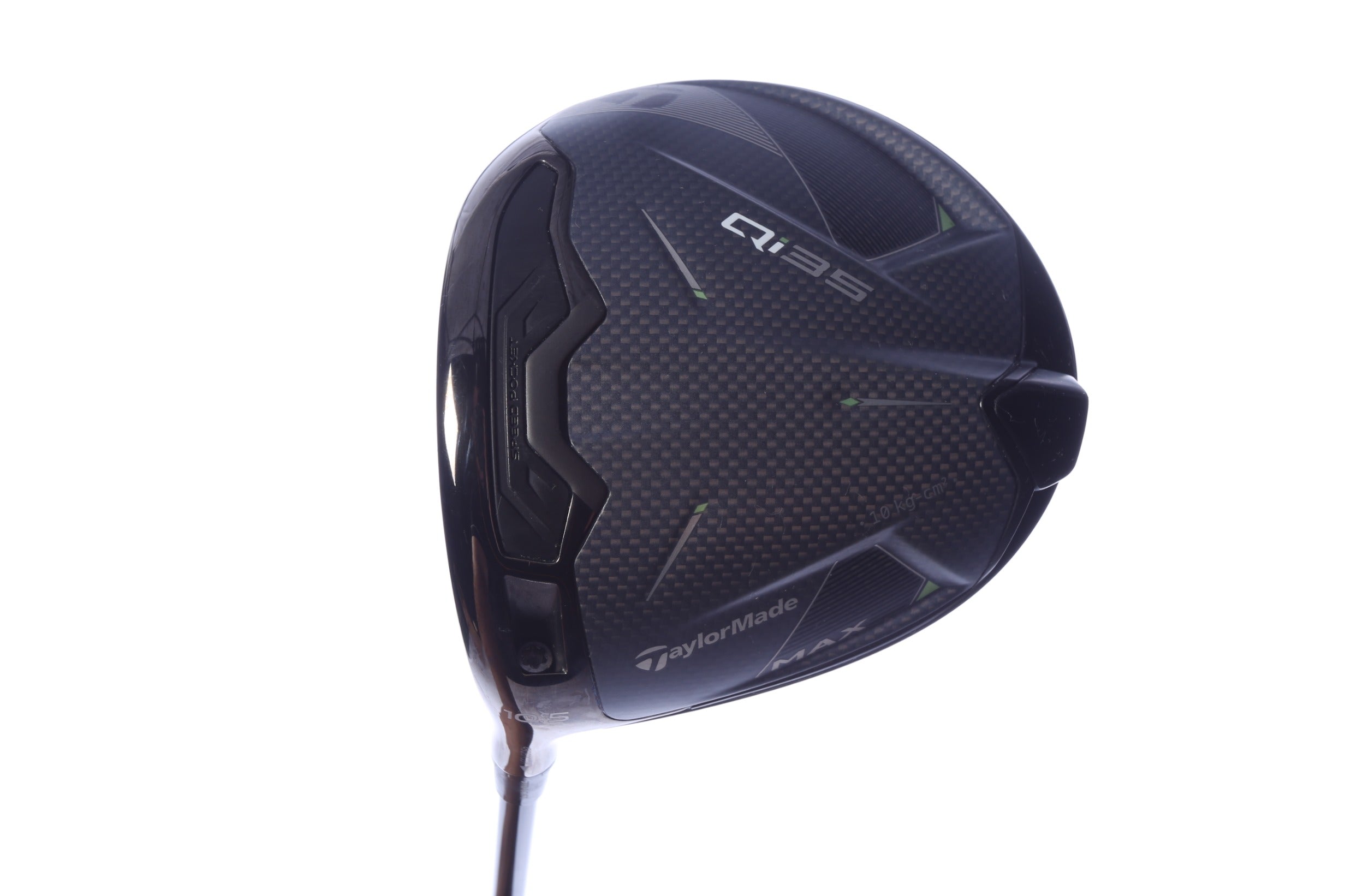 Used TaylorMade Qi35 MAX Driver - 10.5 Degrees - Stiff Flex Project X Hzrdus Smoke RDX Red - Left-Handed