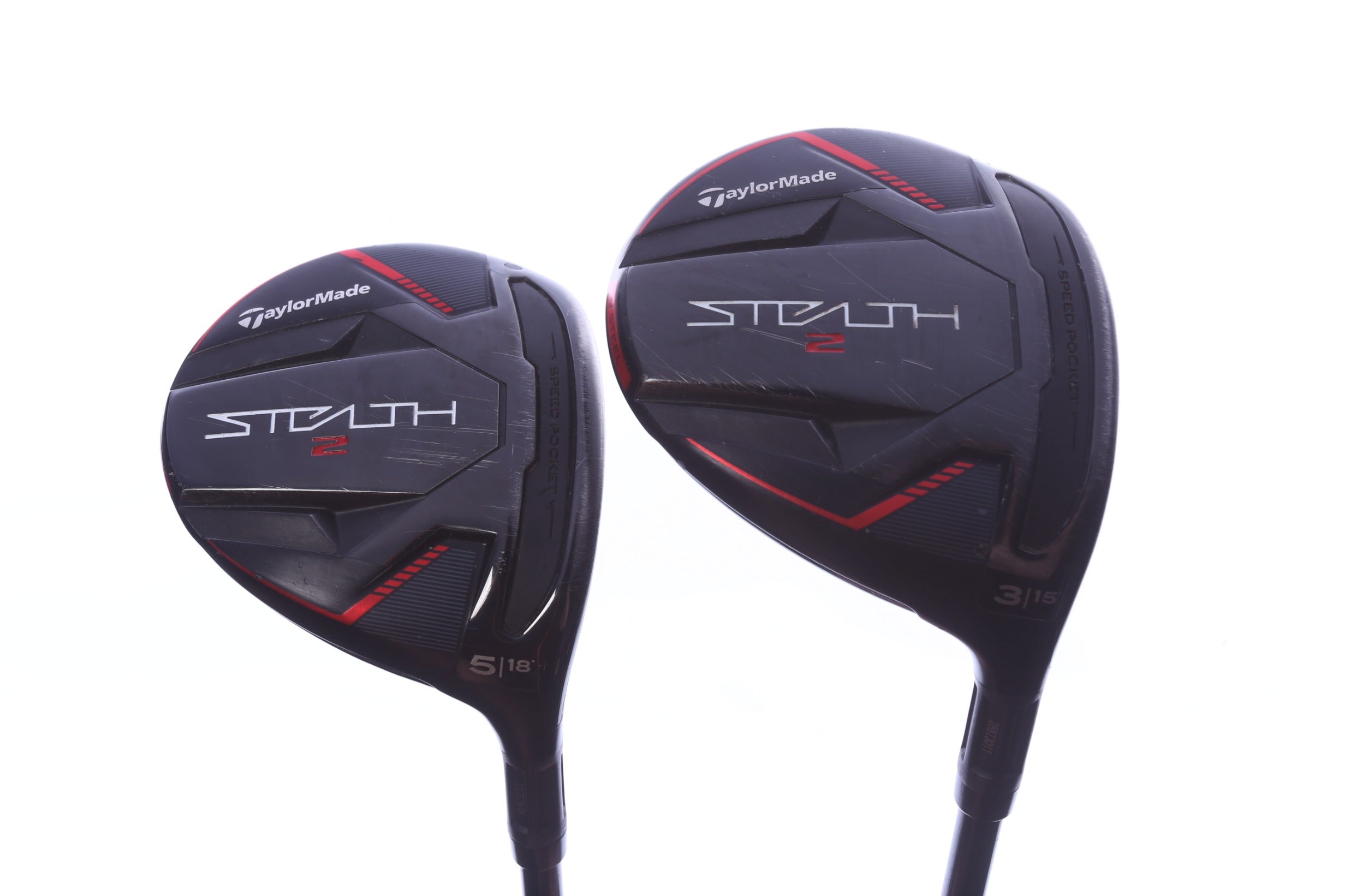 Used TaylorMade STEALTH 2 Wood Set - Right-Handed - 3W, 5W - Regular Flex