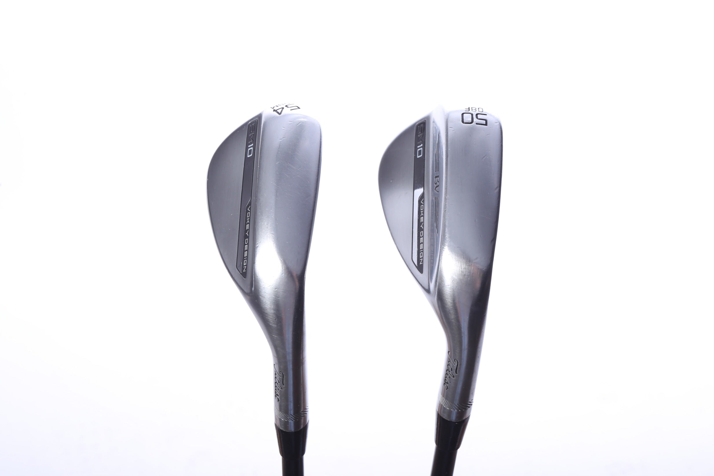 Used Titleist Vokey SM10 Tour Chrome Wedge Set - Right-Handed - 50*, 54* - Extra Stiff Flex-Next Round