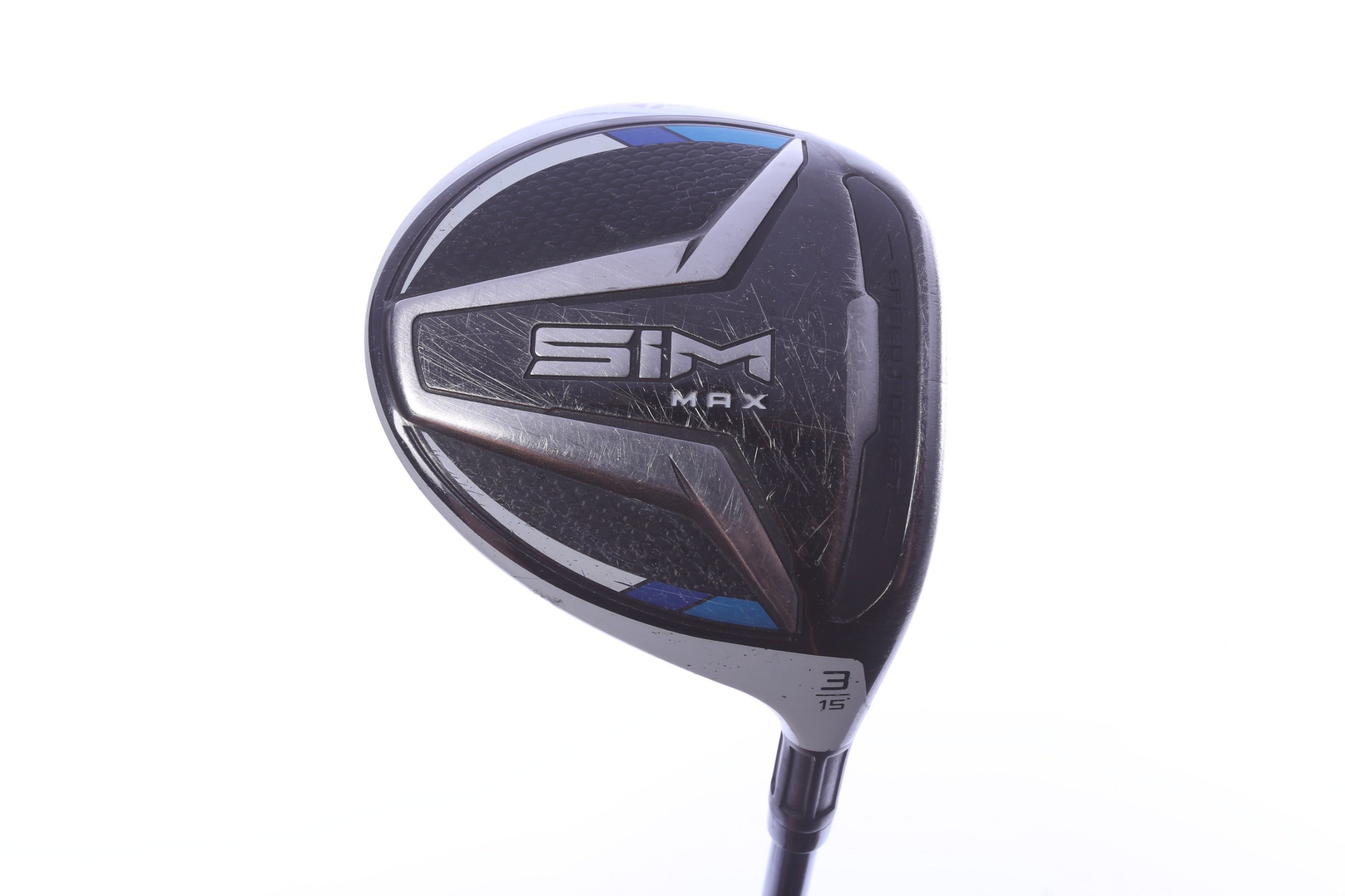 Used TaylorMade SIM MAX 3-Wood - Right-Handed - 15 Degrees - Stiff Flex