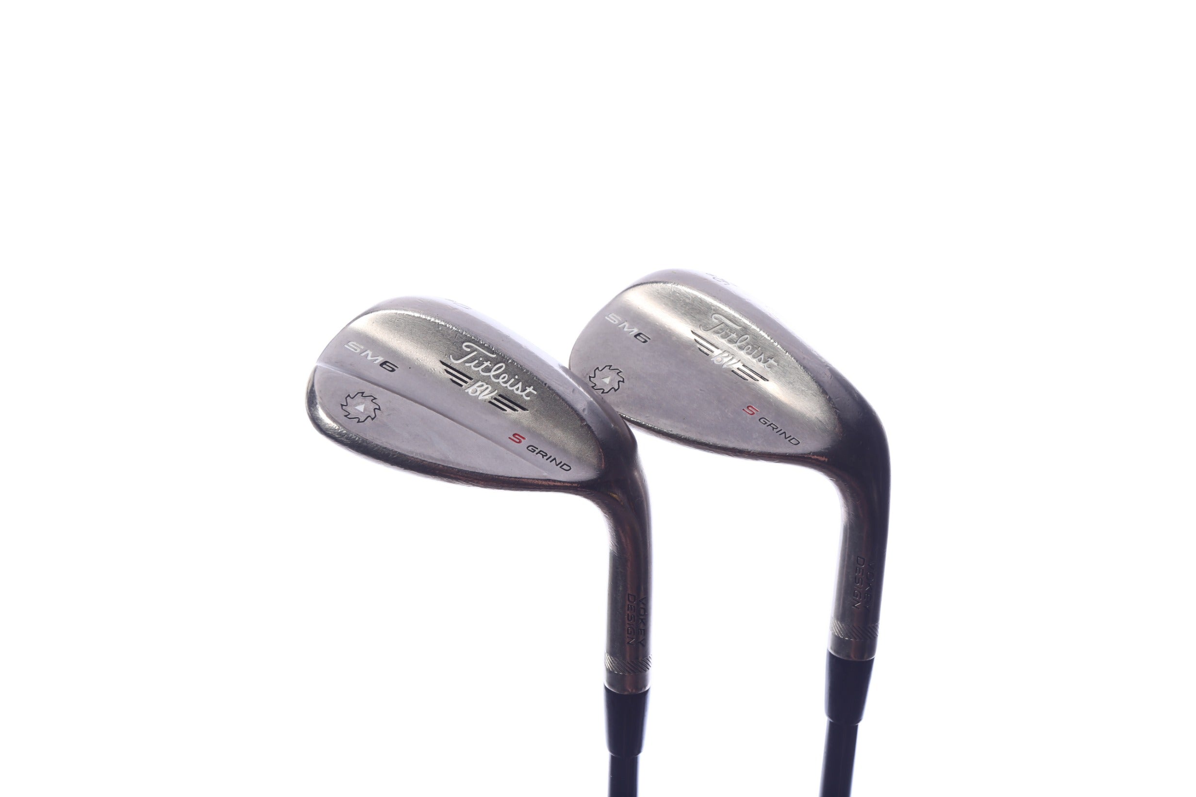 Used Titleist Vokey SM6 Steel Gray Wedge Set - Right-Handed - 56*, 60* - Seniors Flex