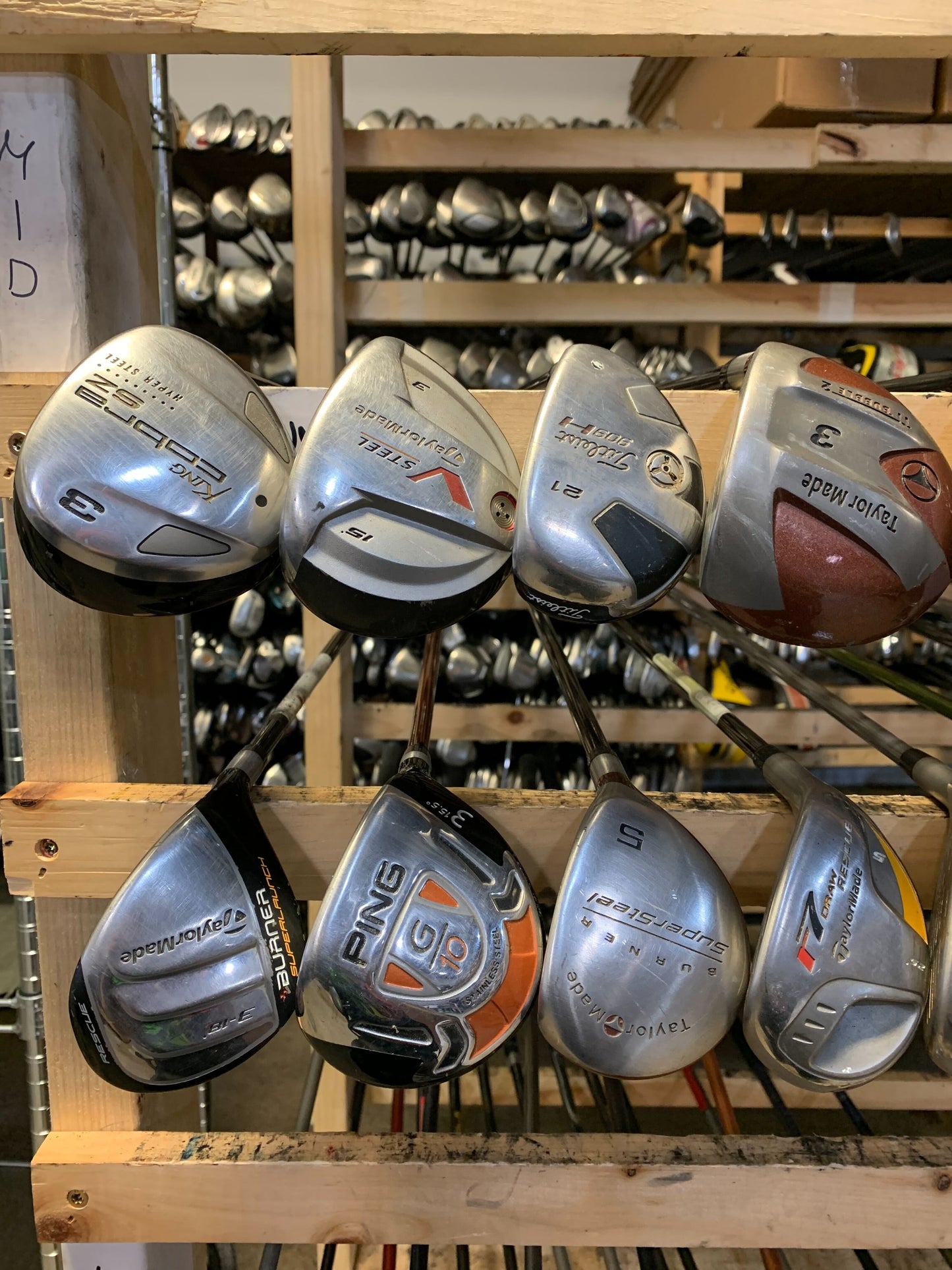 Wholesale Lot of 20 Golf Clubs - Fairway Woods & Hybrids - Men's Flex-Next Round