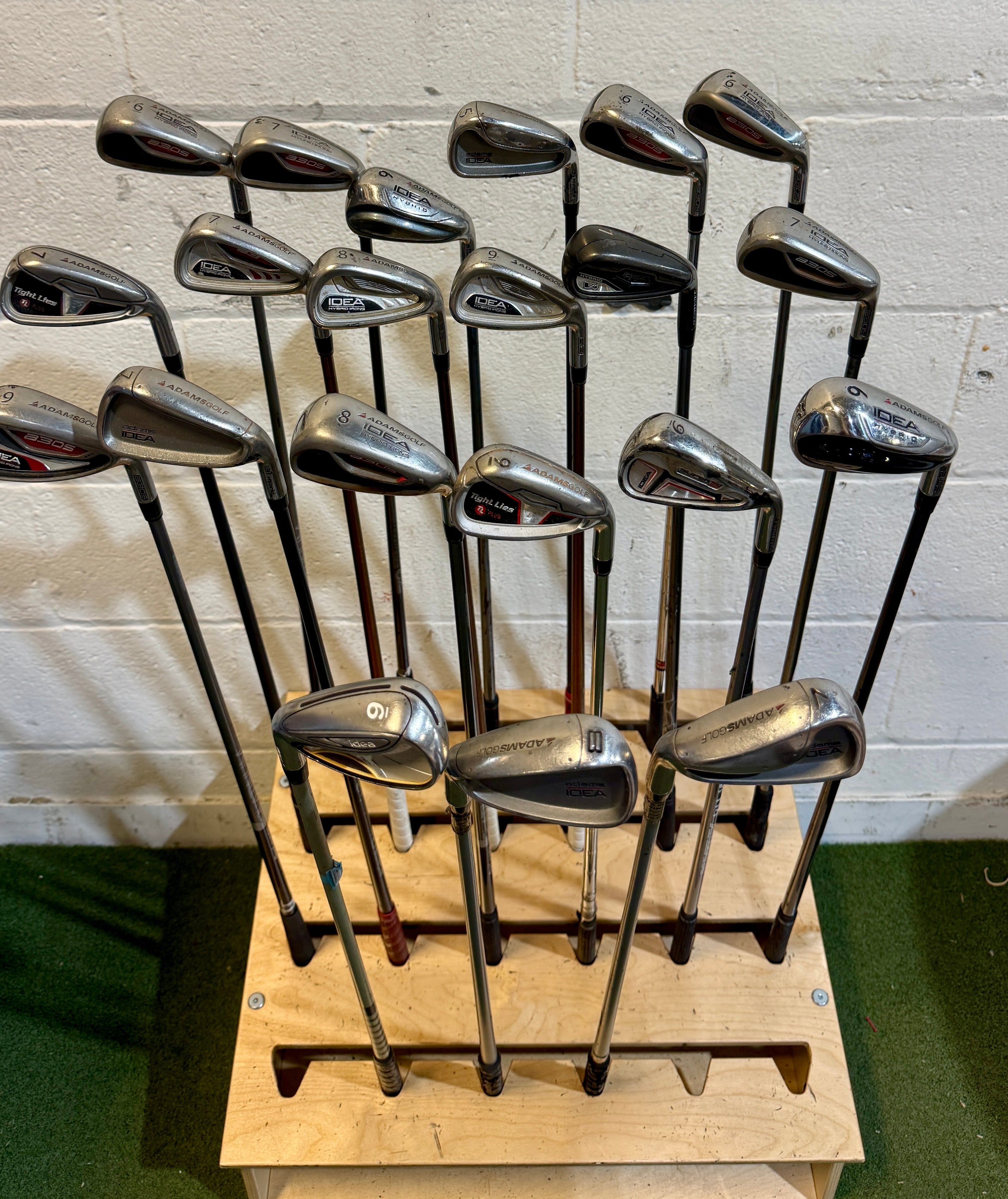 Wholesale Lot of 45 Golf Clubs - Adams Single Irons - RH/LH - Mixed Flexes-Next Round