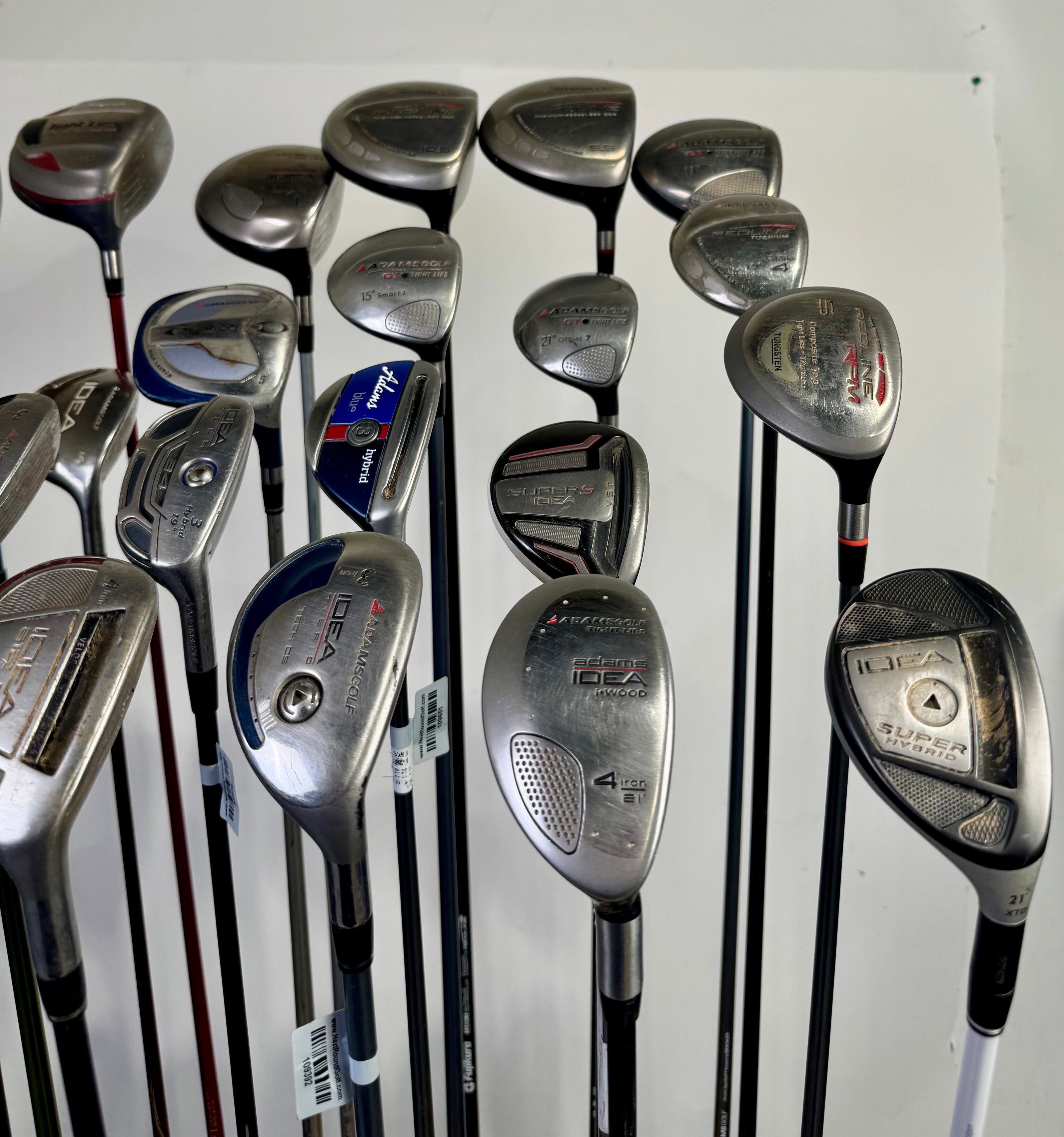 Wholesale Lot of 24 Adams Drivers, Fairway Woods, And Hybrids-Next Round