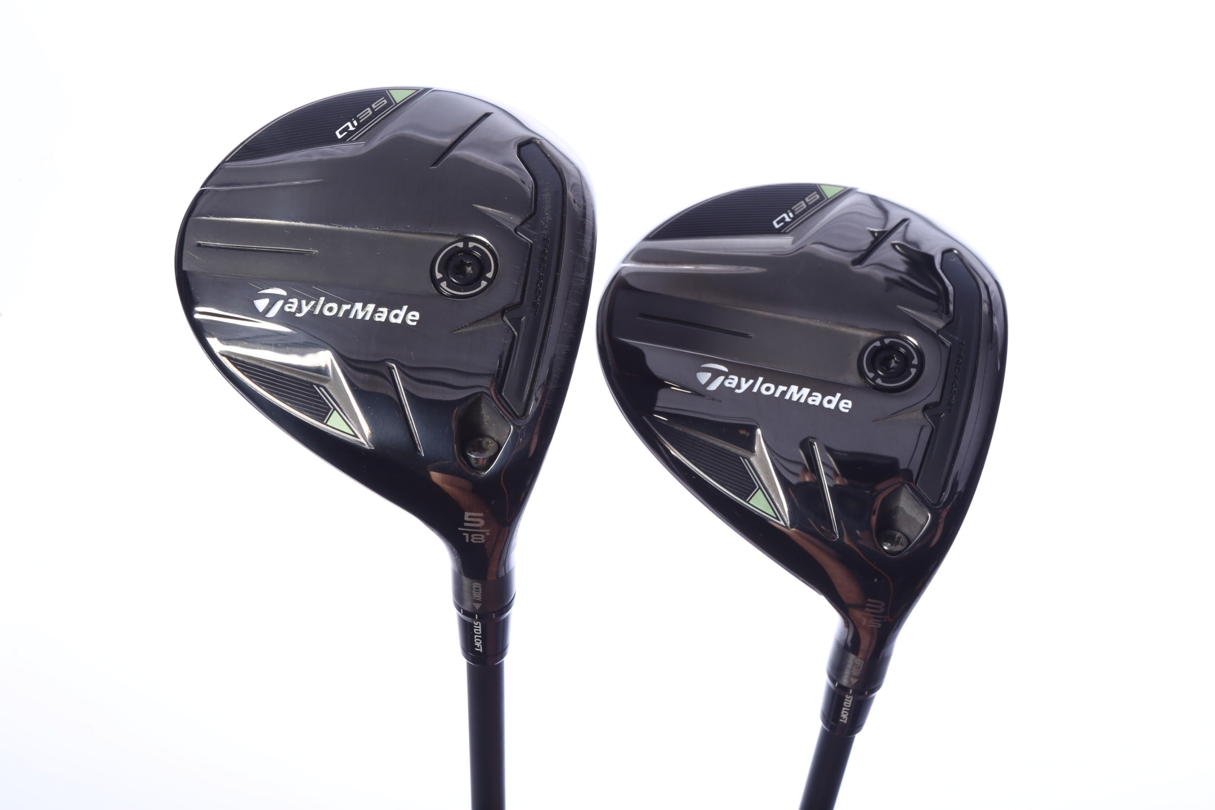 Used TaylorMade Qi35 Wood Set - Right-Handed - 3W, 5W - Stiff Flex