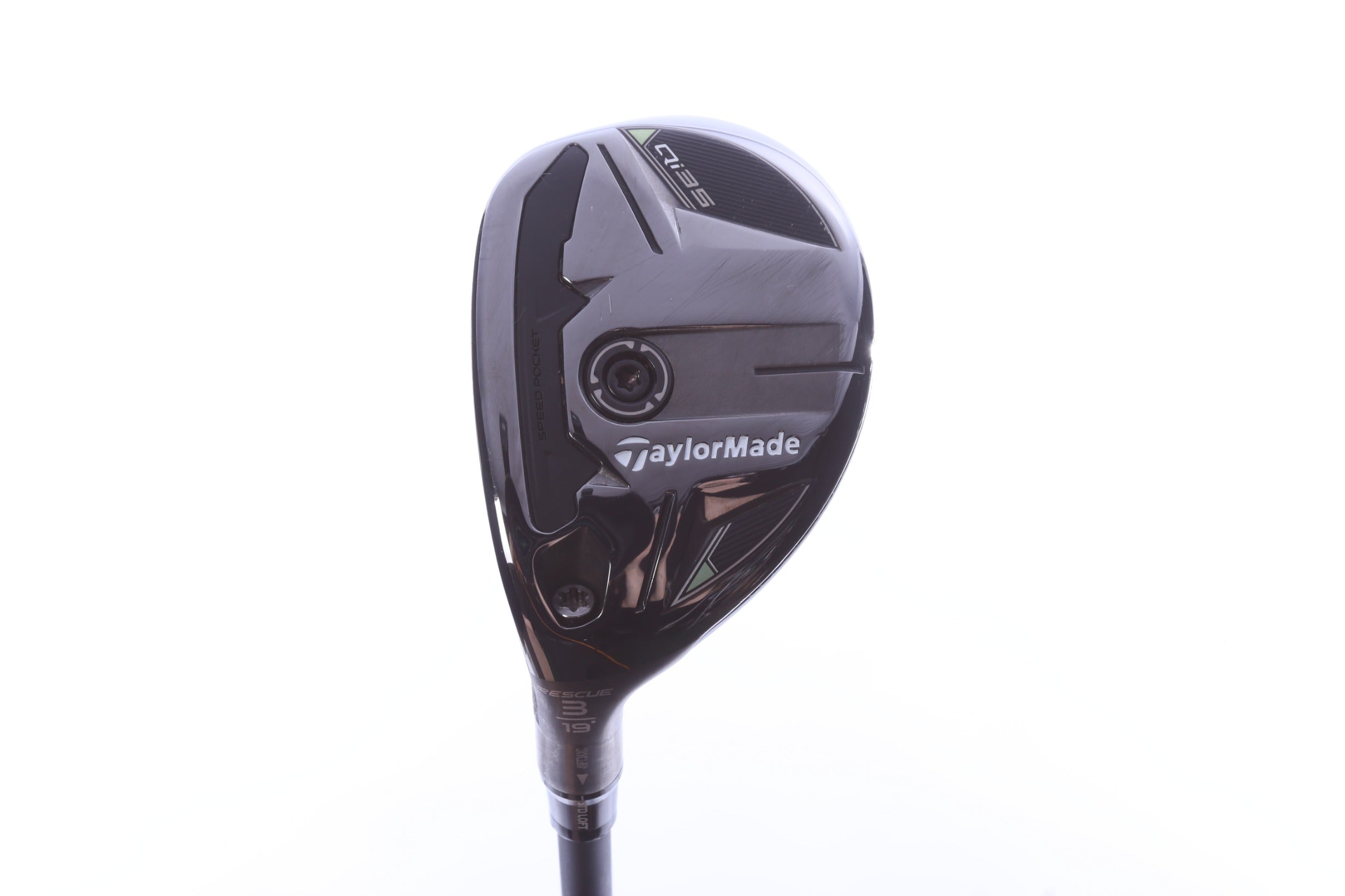 Used TaylorMade Qi35 Rescue 3H Hybrid - Left-Handed - 19 Degrees - Regular Flex-Next Round