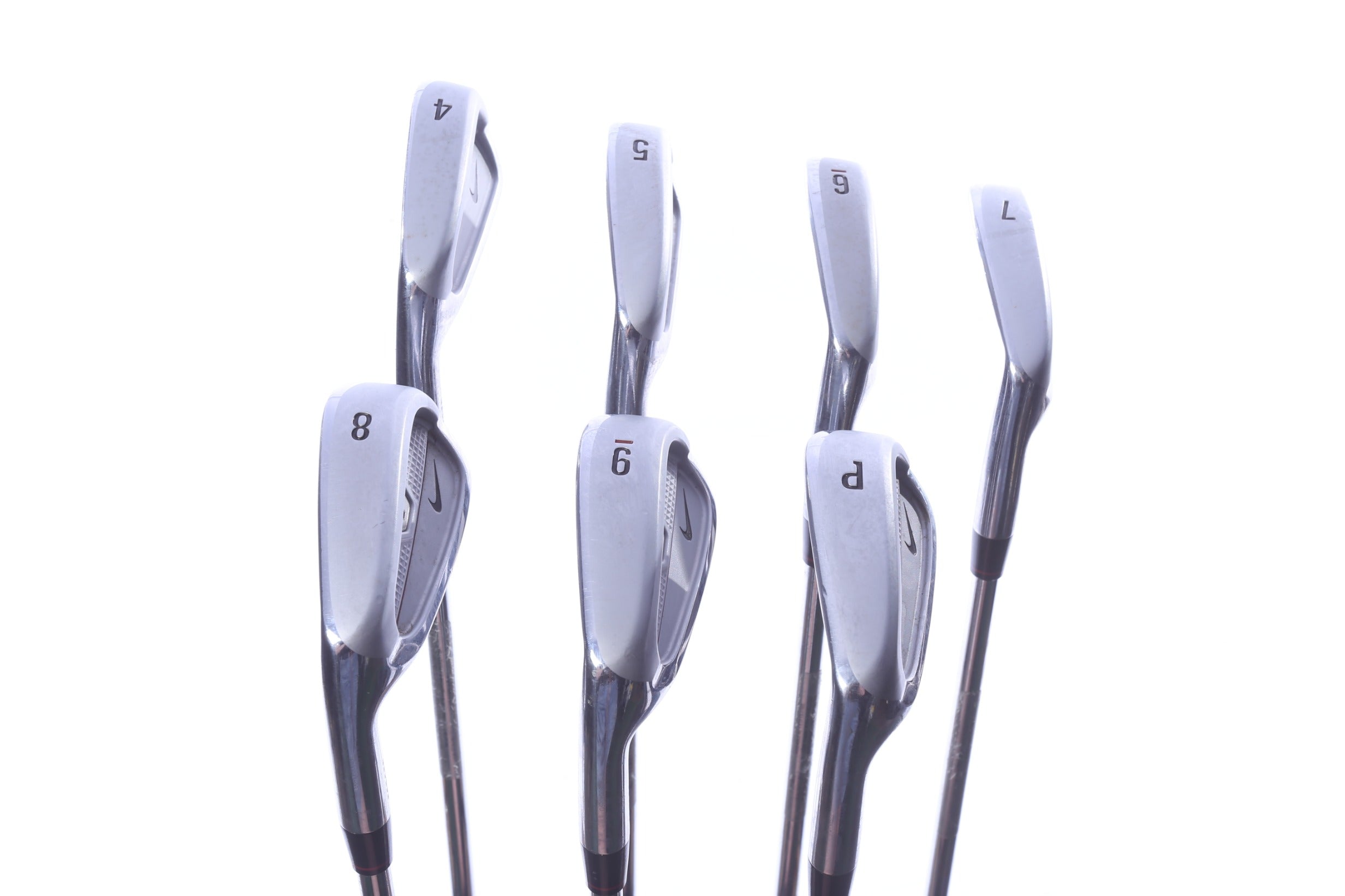 Used Nike Victory Red Forged Split Cavity Iron Set - Left-Handed - 4-PW - Stiff Flex