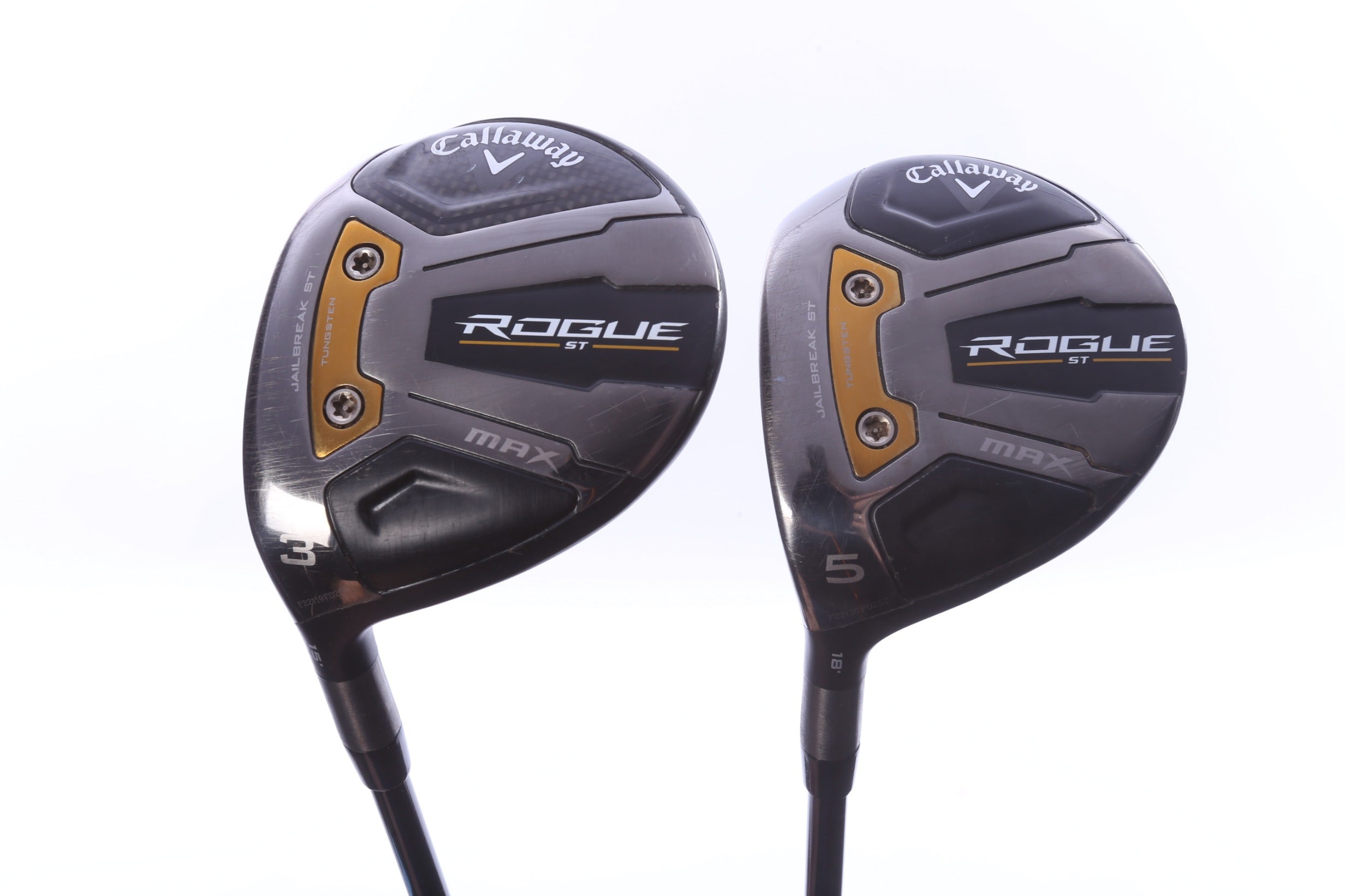 Used Callaway Rogue ST MAX Wood Set - Left-Handed - 3W, 5W - Regular Flex-Next Round