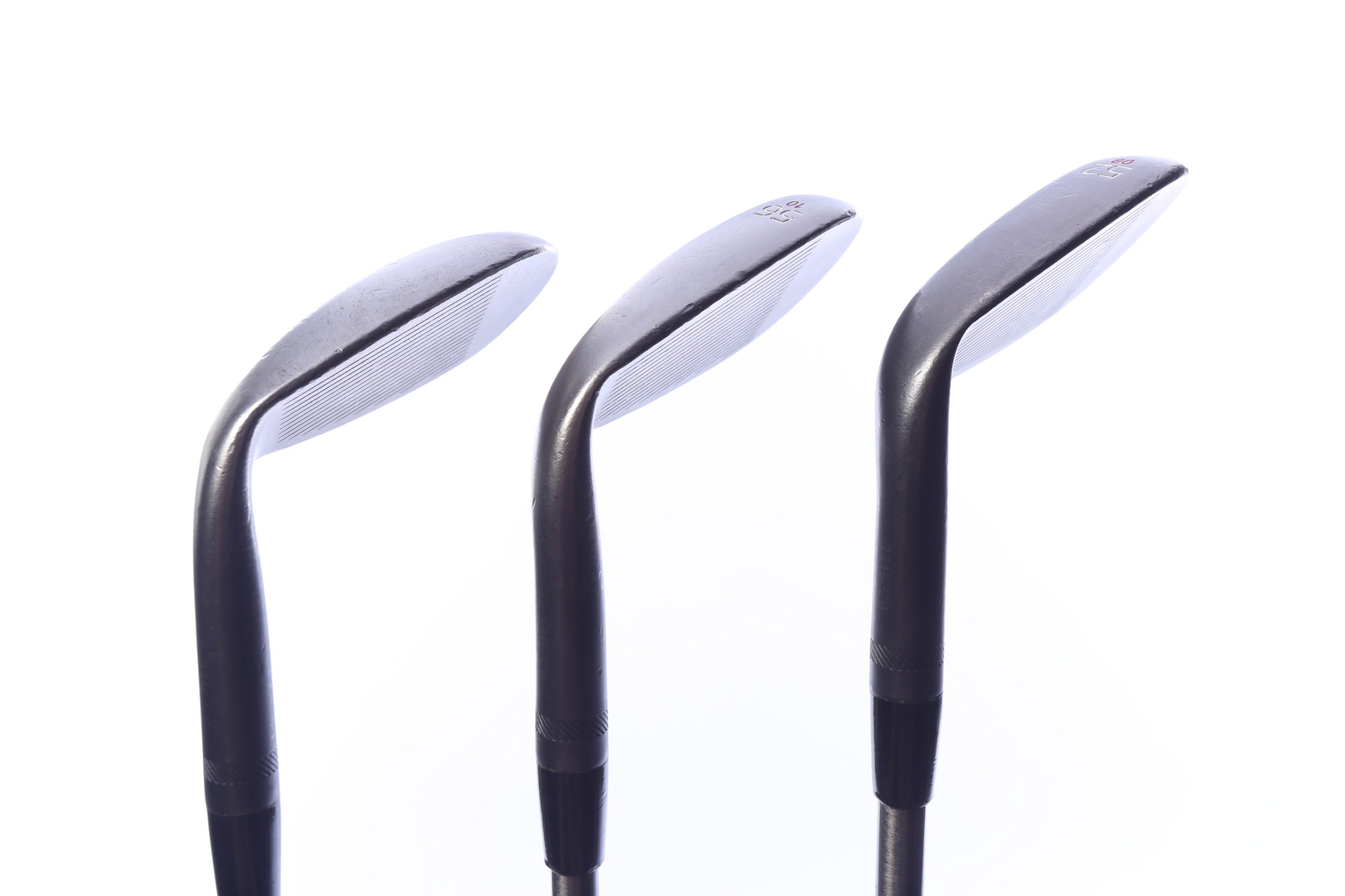 Used Titleist Vokey SM6 Jet Black Wedge Set - Right-Handed - 52*, 56*, 60* - Regular Flex