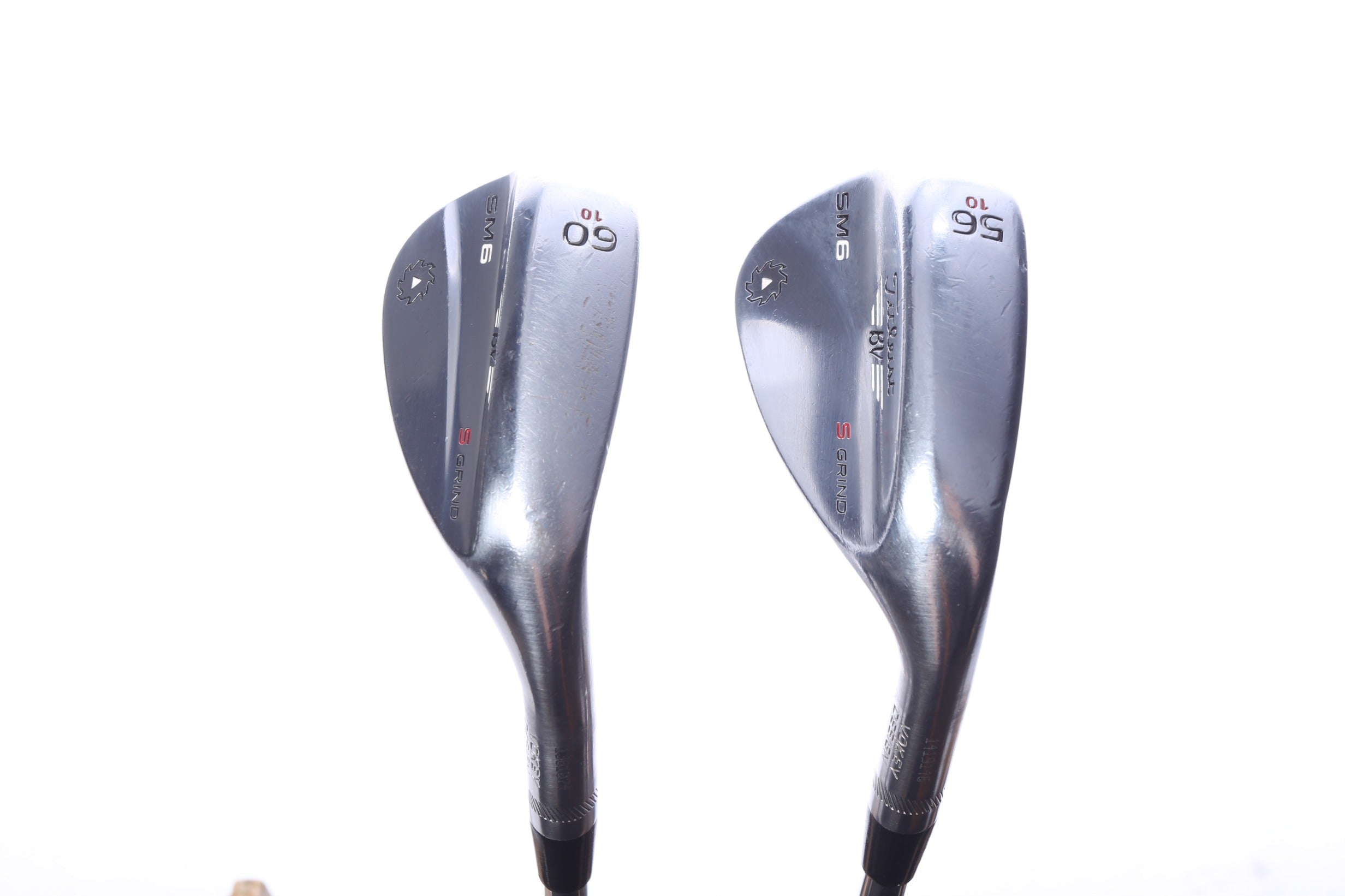 Used Titleist Vokey SM6 Tour Chrome Wedge Set - Right-Handed - 56*, 60* - Wedge Flex