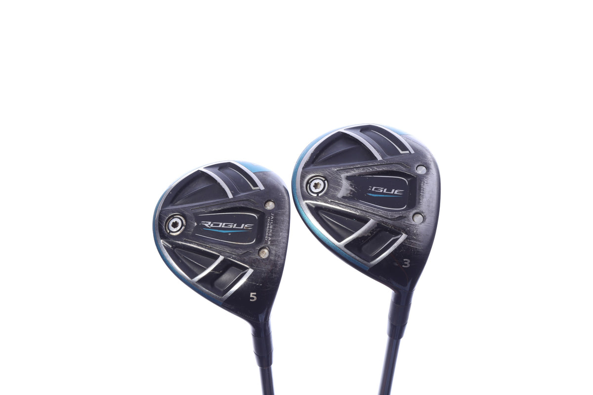 Used Callaway Rogue Wood Set - Right-Handed - 3W, 5W - Regular Flex